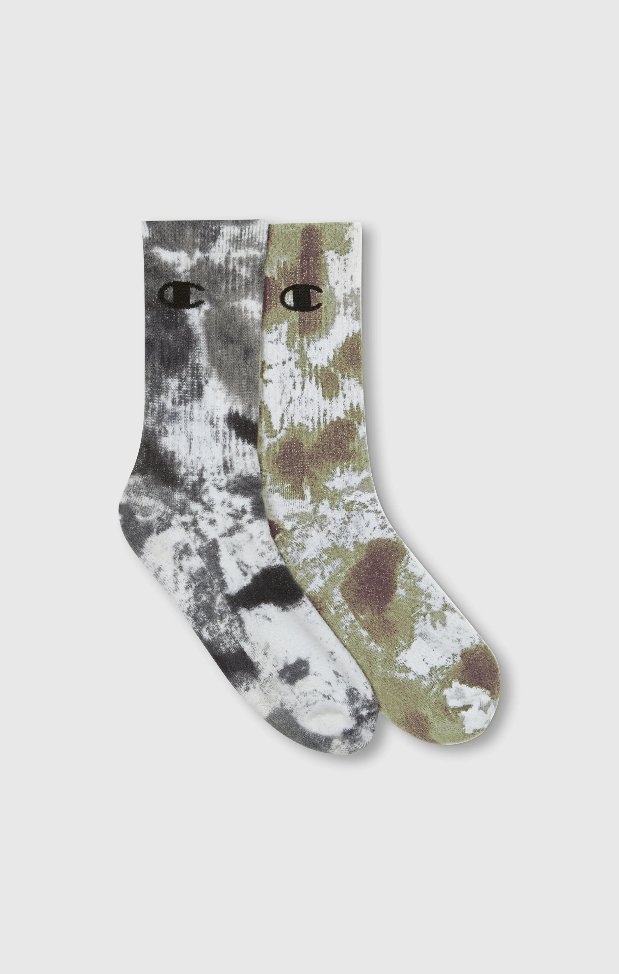 2-Pack Adult Mid Crew Tie-Dye Socks
