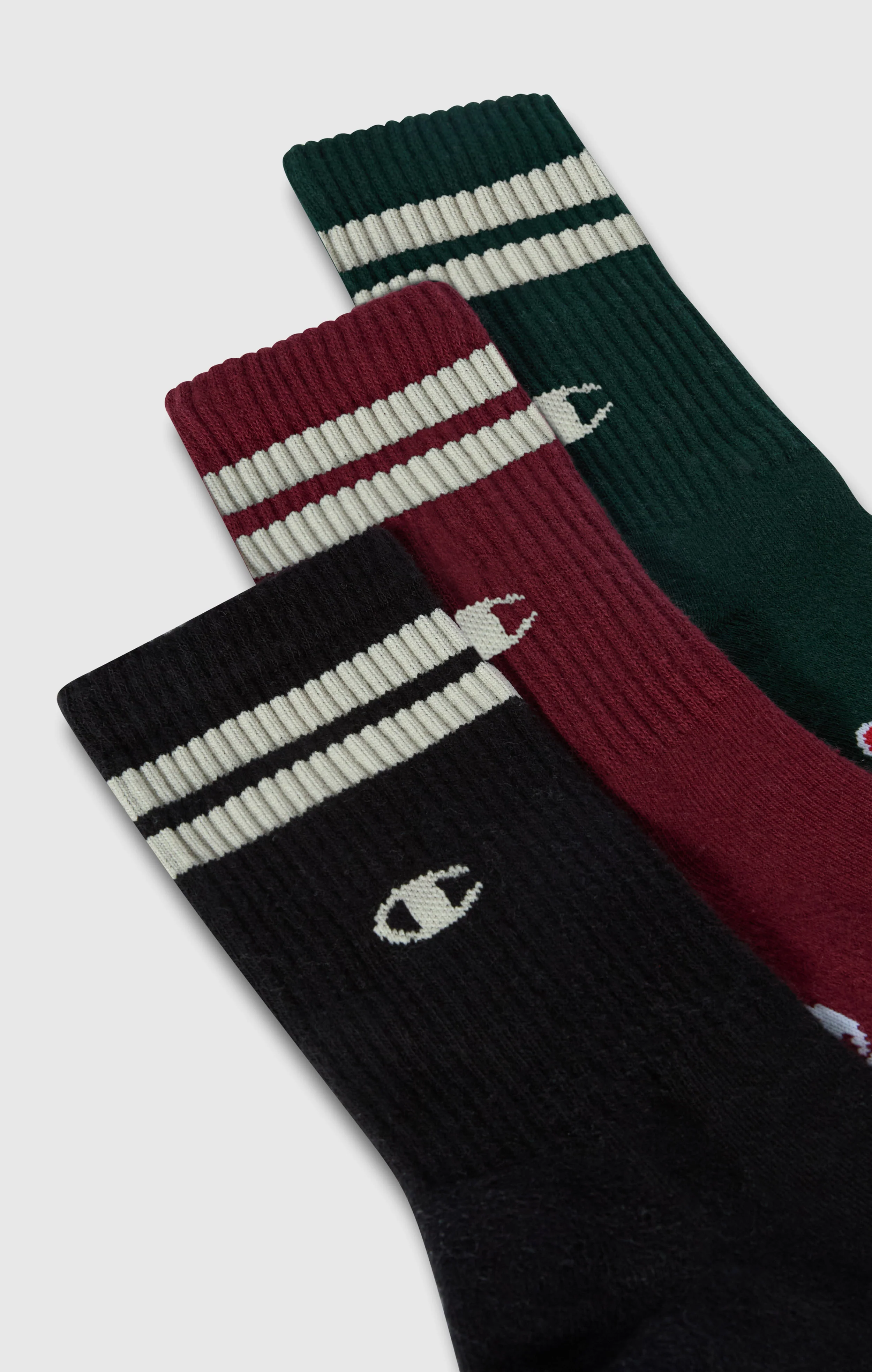 3-Pack Adult Mid Crew Multi Logo Socks - Image 2