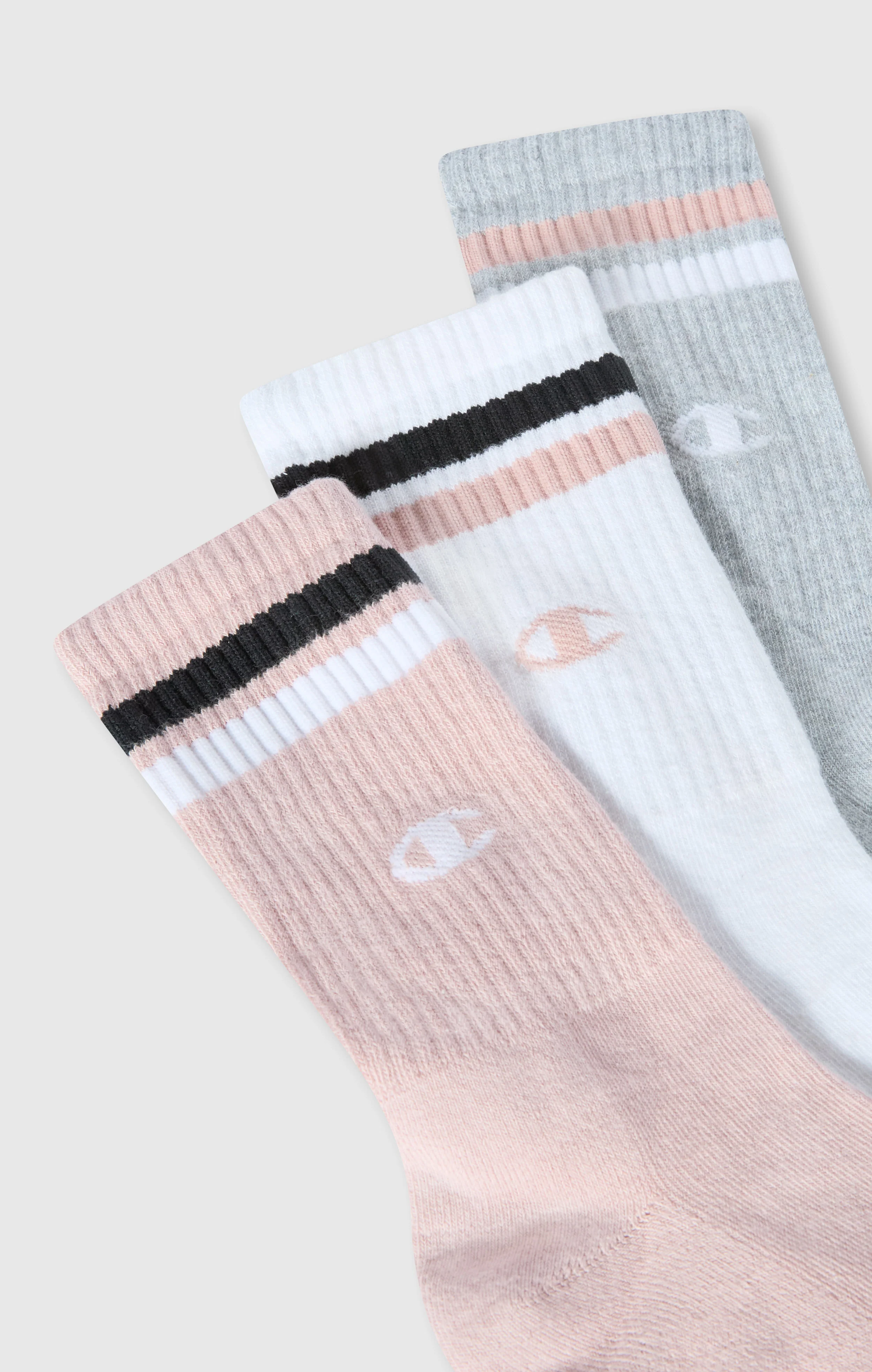 3-Pack Adult Mid Crew Multi Logo Socks - Image 2
