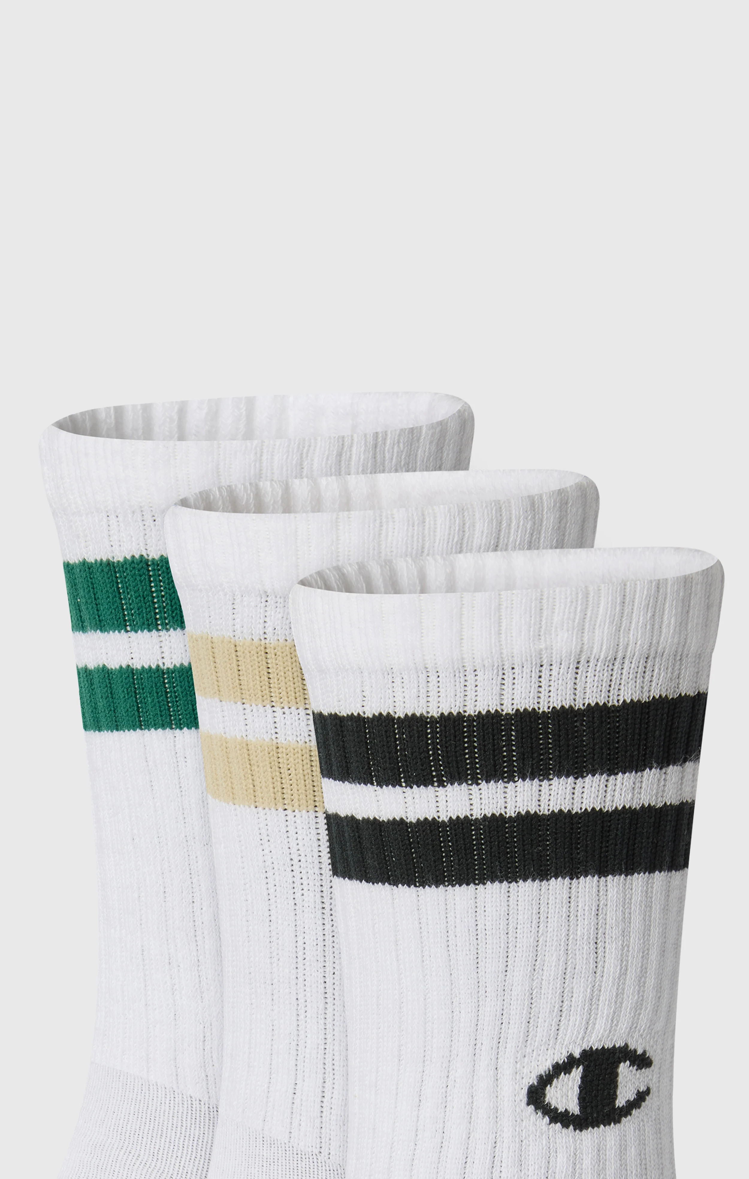 3-Pack Adult Mid Crew Multi Logo Socks - Image 2