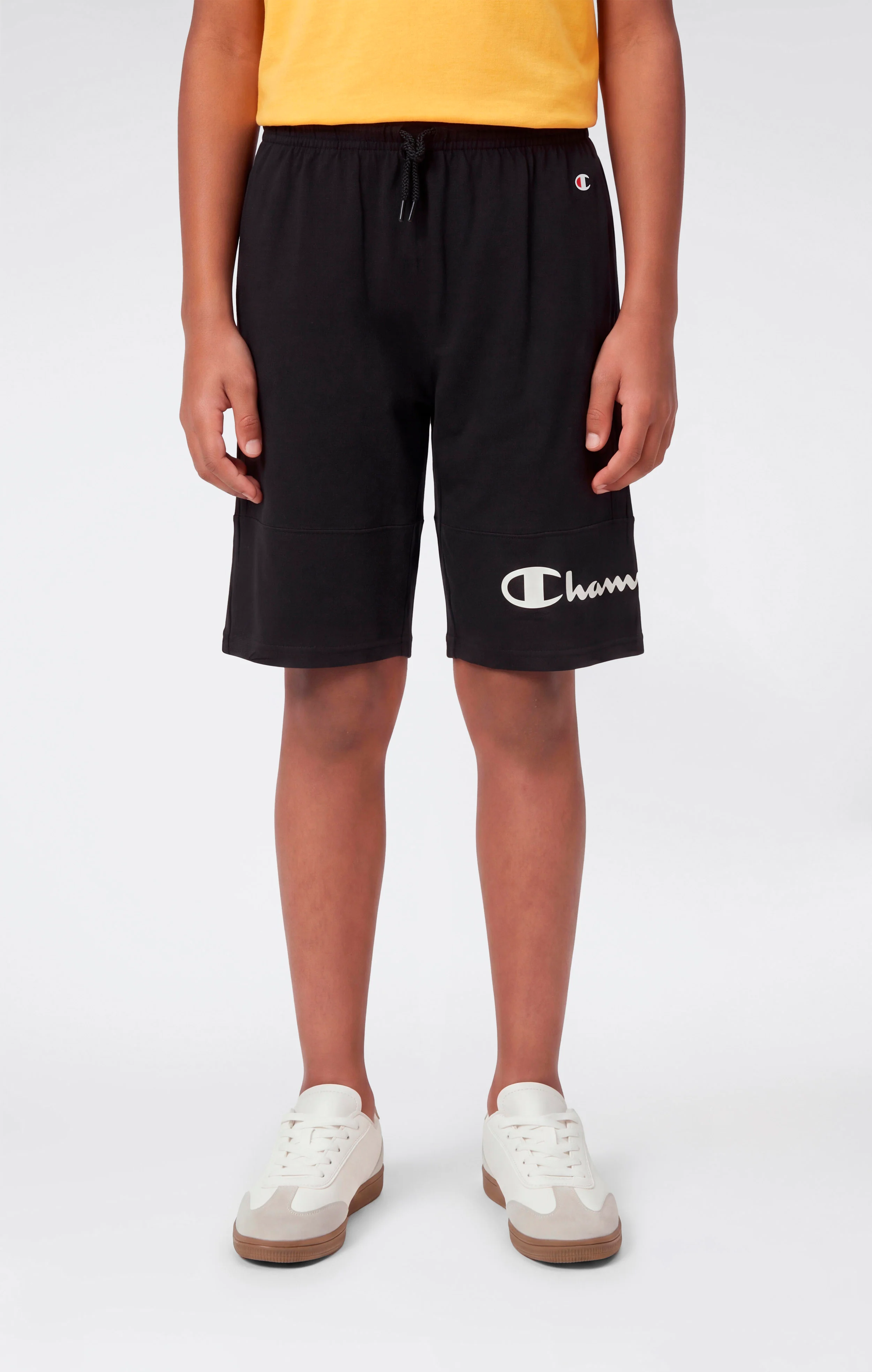 Boys’ Cotton Shorts with Maxi Printed Logo