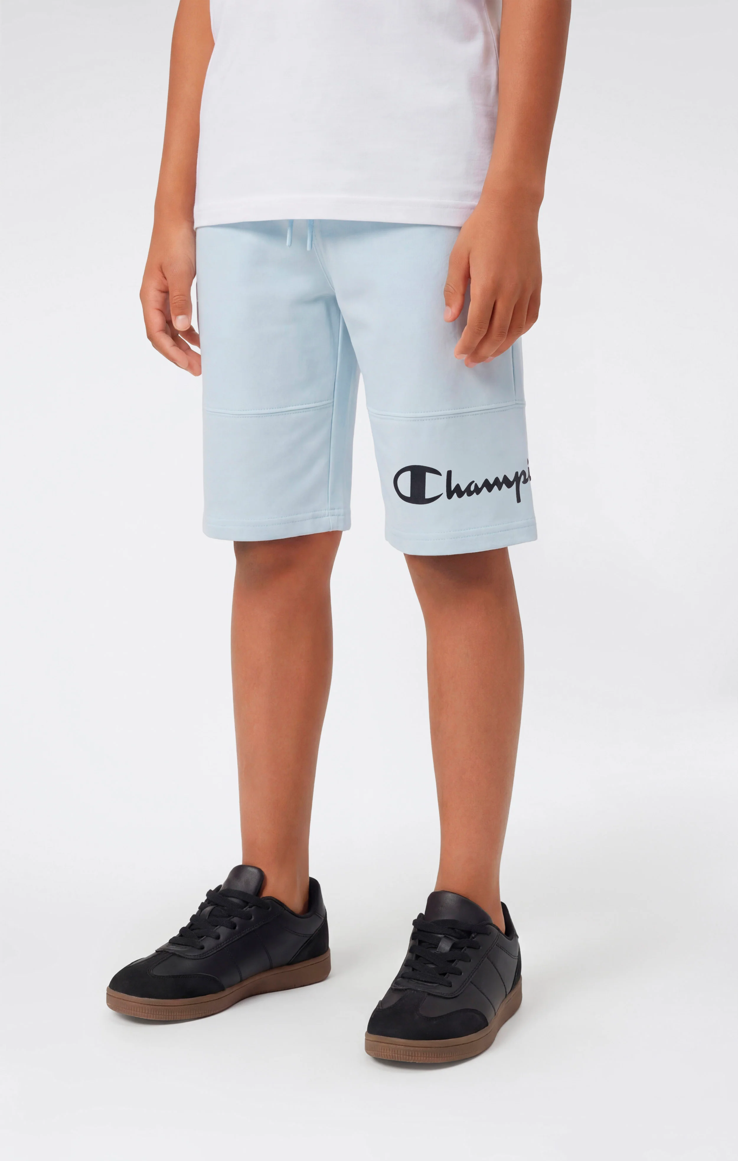 Boys’ Cotton Shorts with Maxi Printed Logo