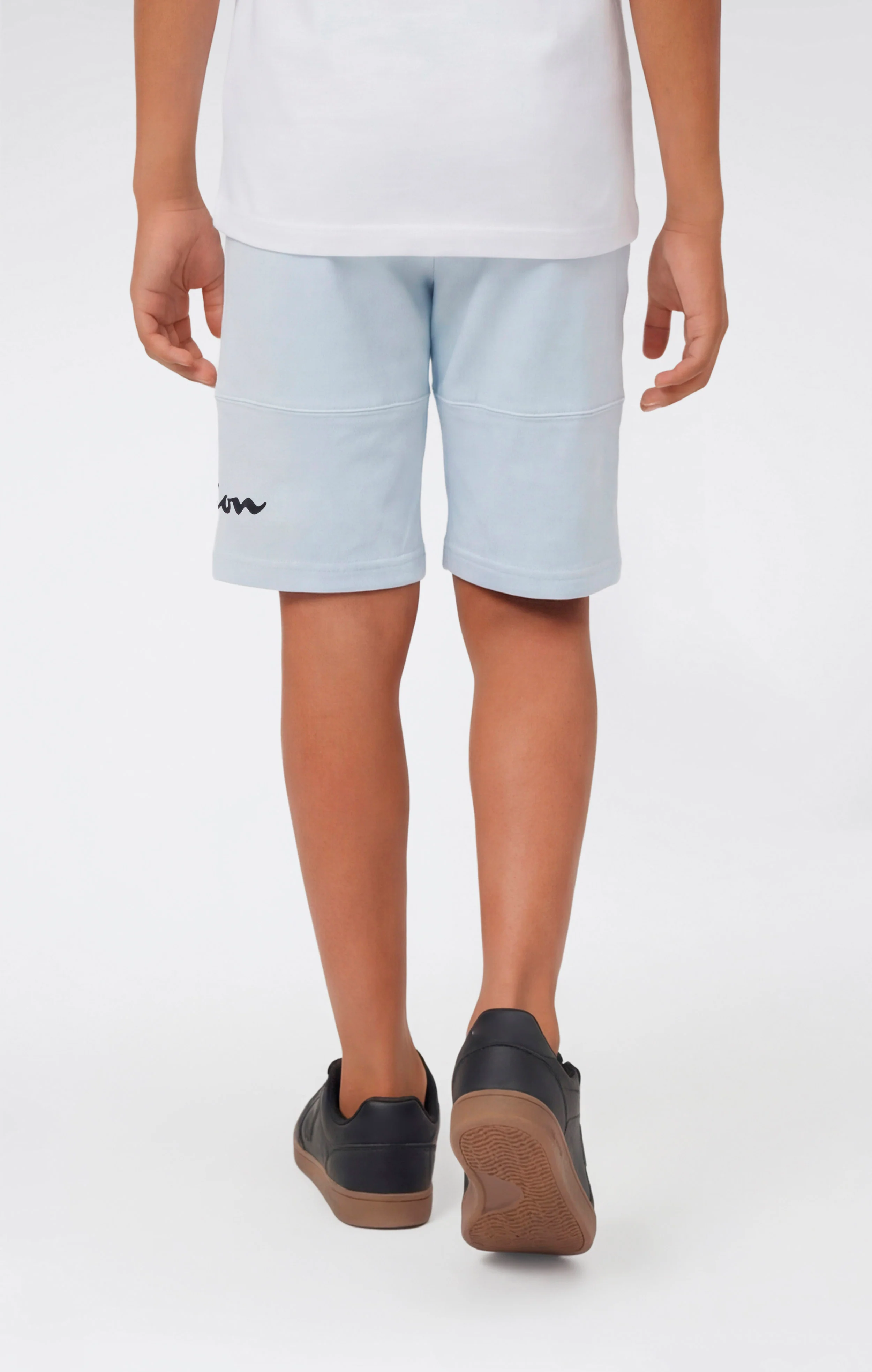 Boys’ Cotton Shorts with Maxi Printed Logo - Image 3