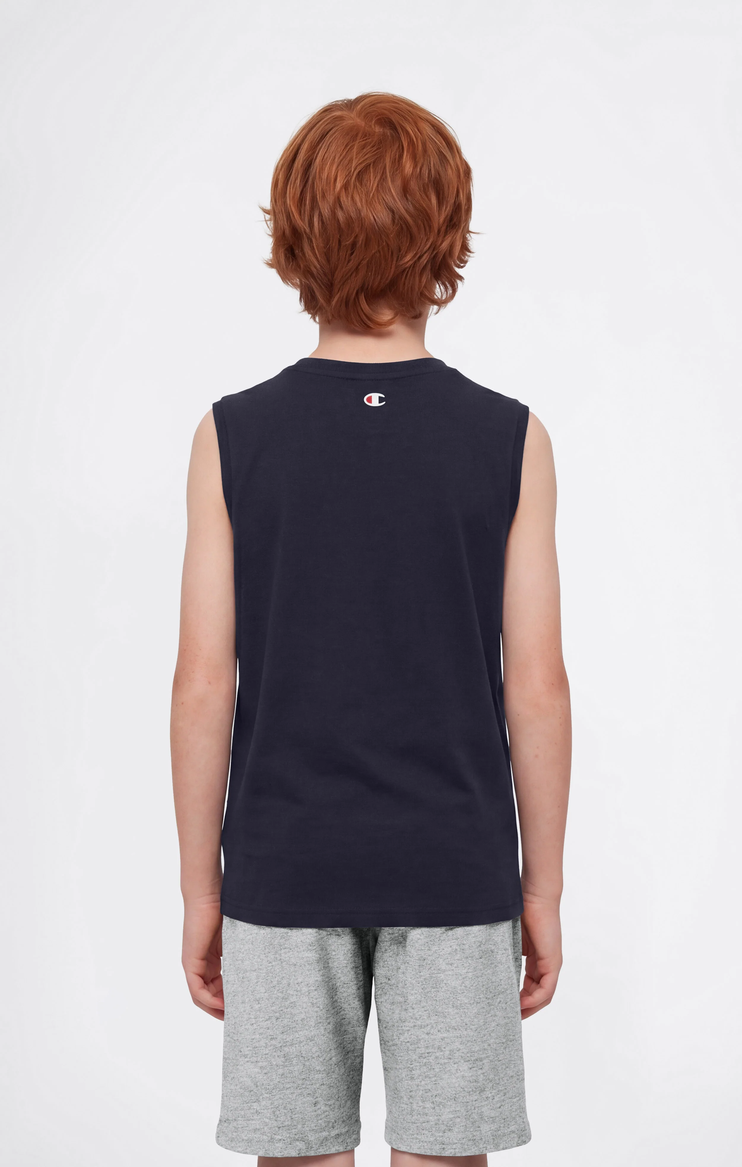 Boys' Tank Top with Maxi Printed Logo - Image 3