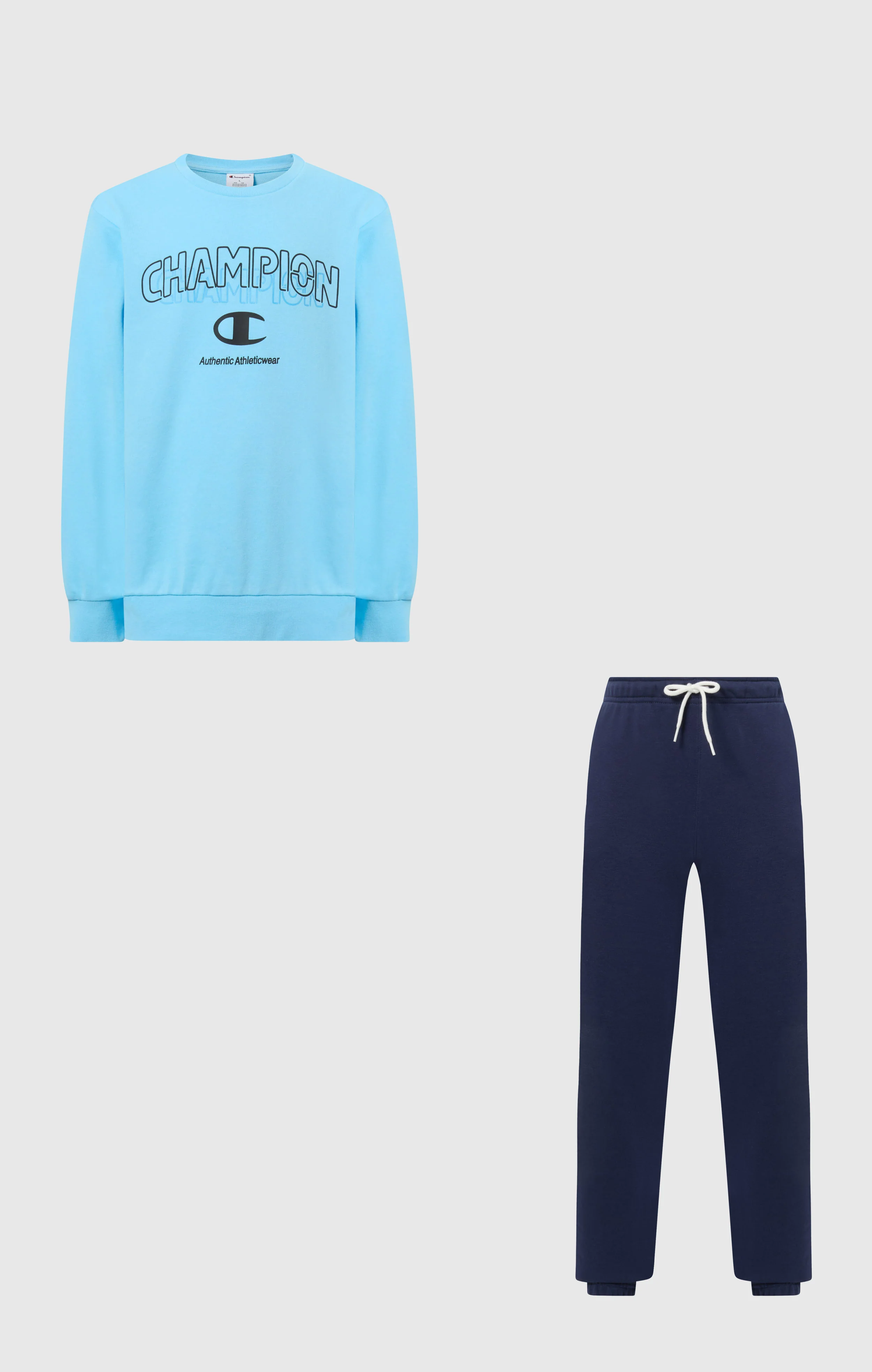Boys’ Crewneck Sweatshirt and Pants Tracksuit with Graphic - Image 2