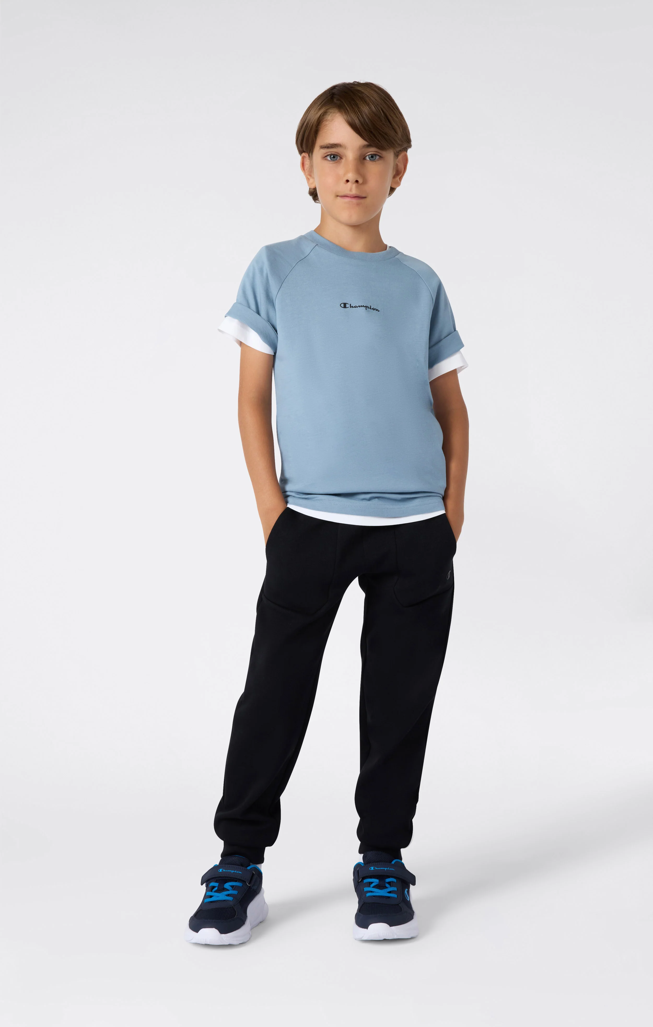 Boys’ Crewneck T-Shirt Light Cotton Jersey C-Tech - Image 2