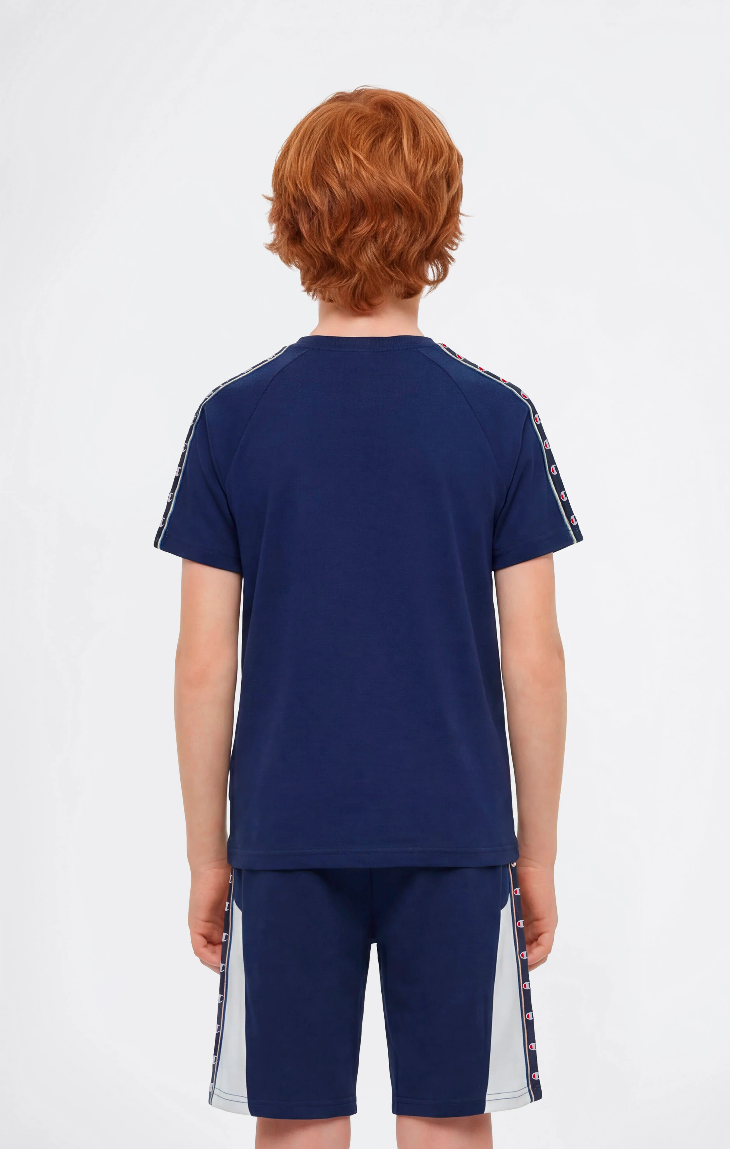 Boys’ Crewneck T-Shirt with Tape Logo - Image 3