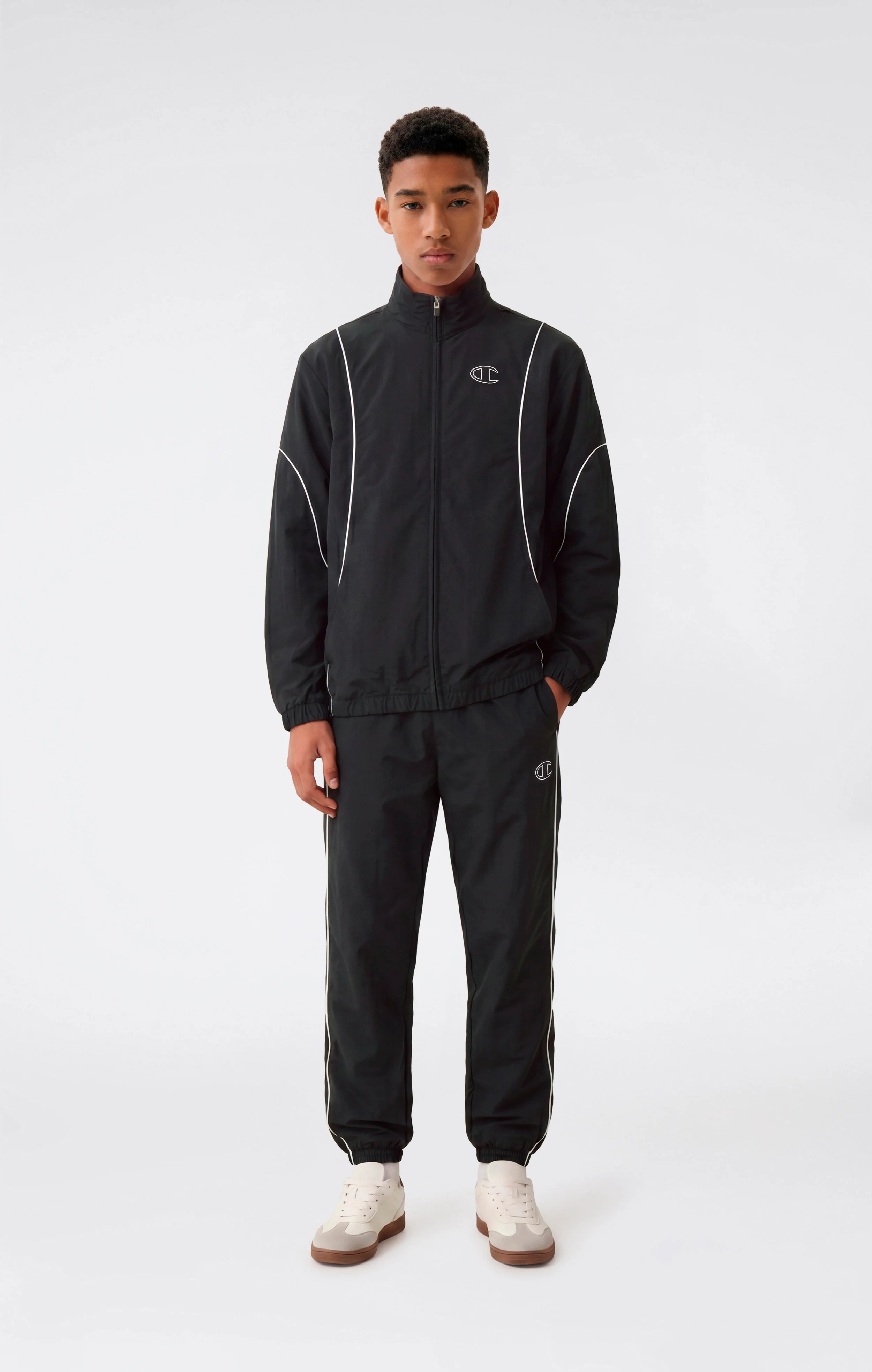 Boys’ Elastic Cuff Pants In Lightweight Nylon - Image 2