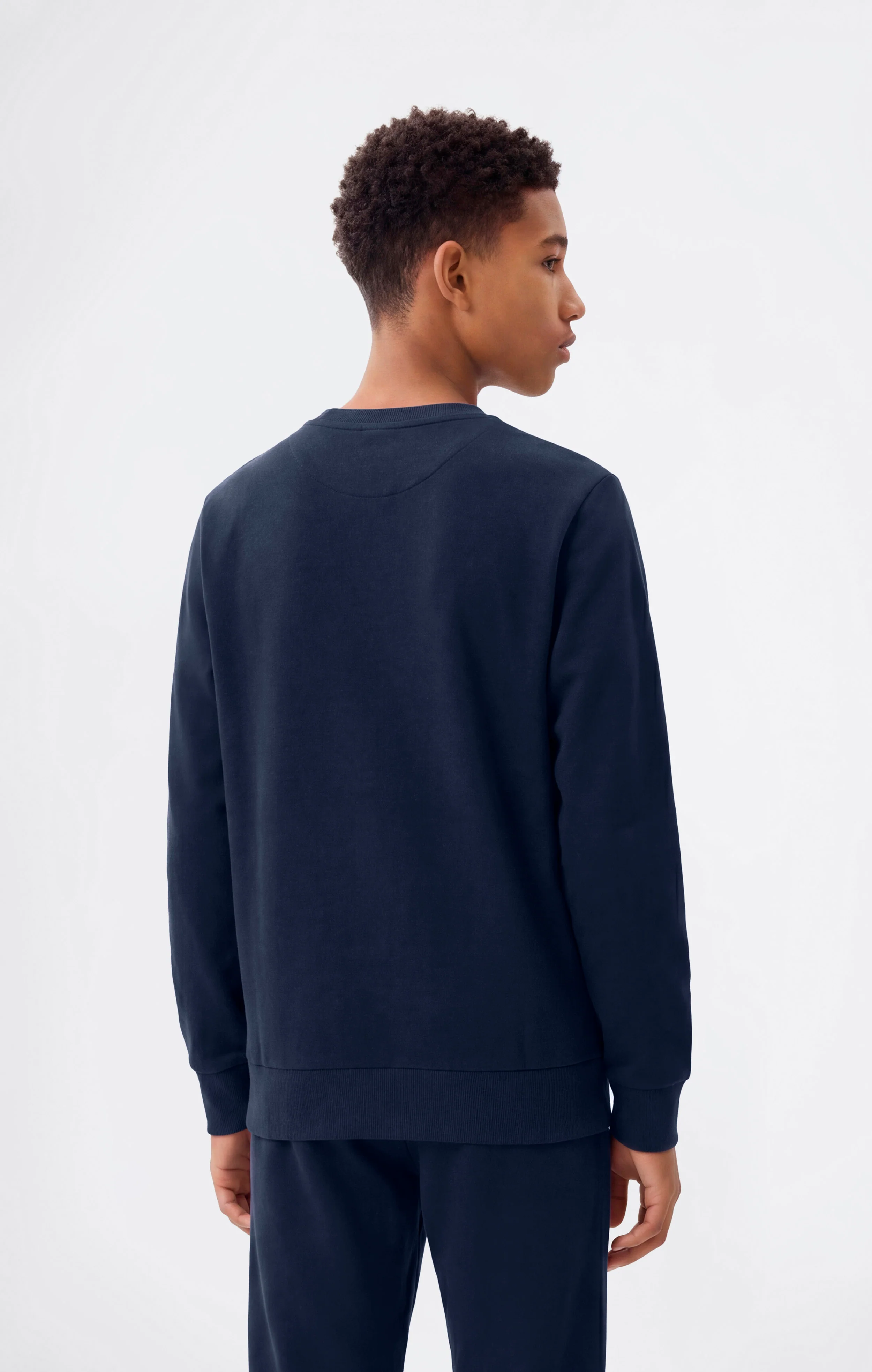 Boys' Fleece Crewneck Sweatshirt Script Logo - Image 3