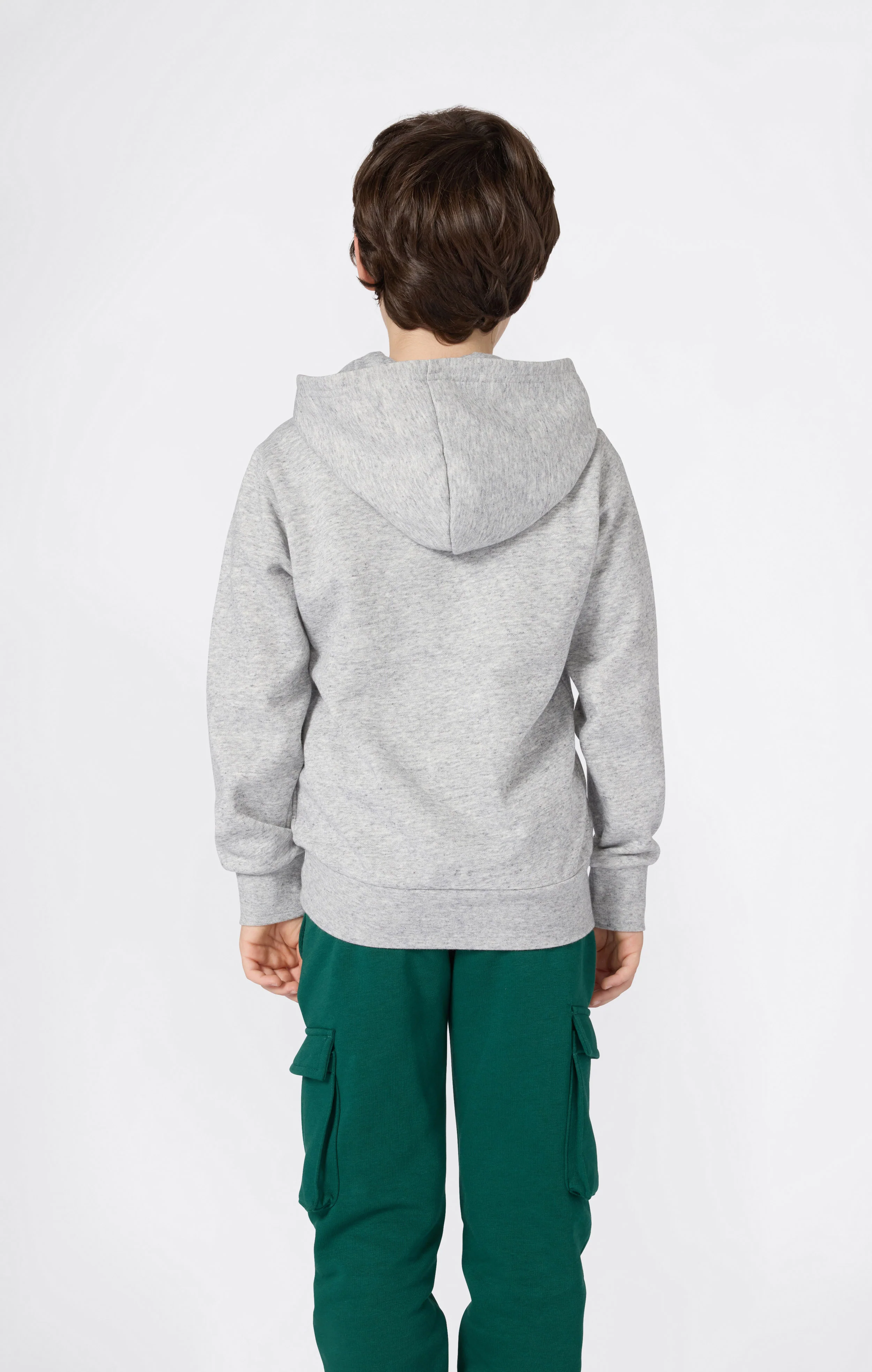 Boys' Fleece Hoodie Sweatshirt Script Logo - Image 3