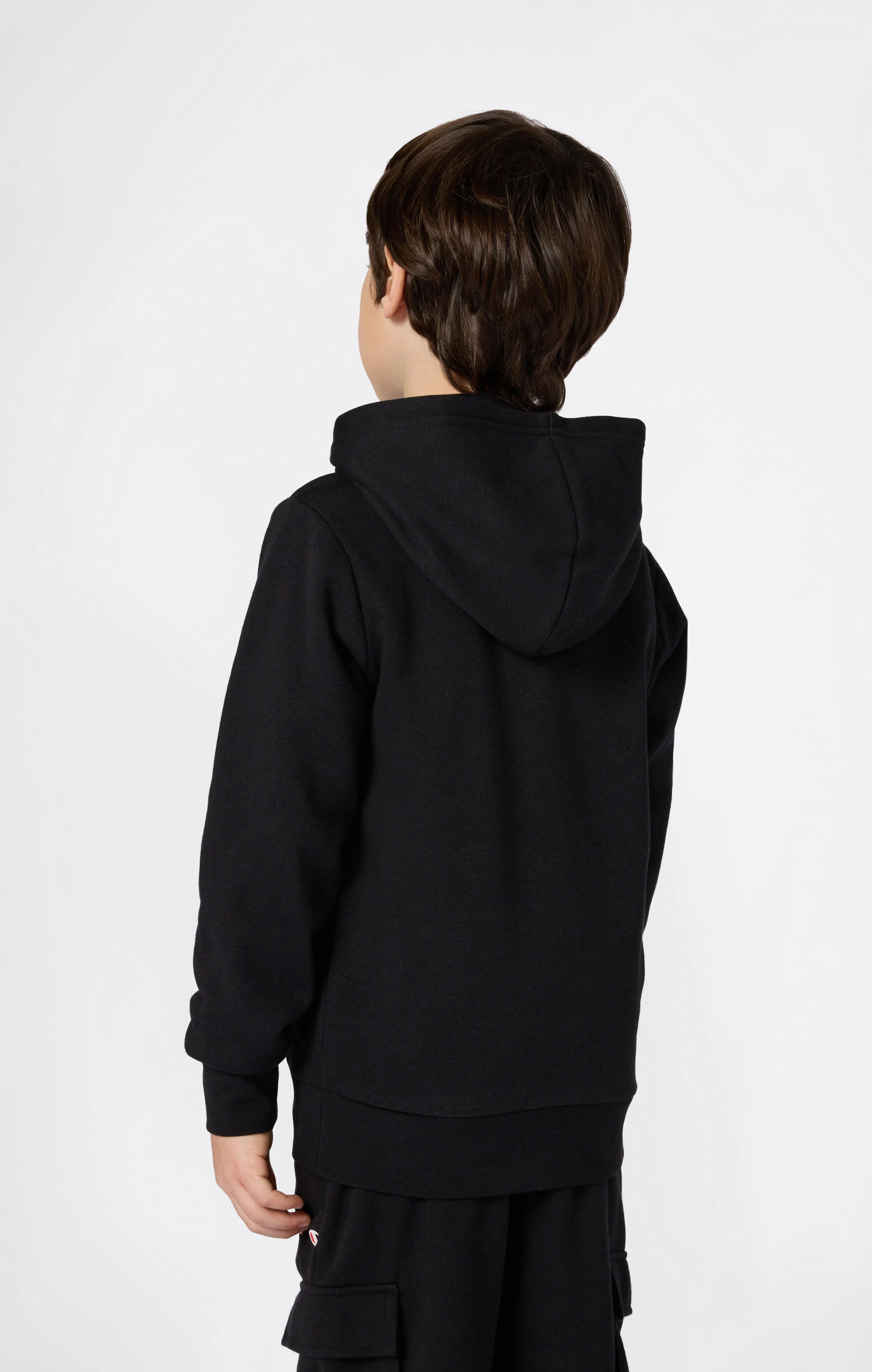 Boys’ Fleece Hoodie with Small Embroidered Logo Icons - Image 3