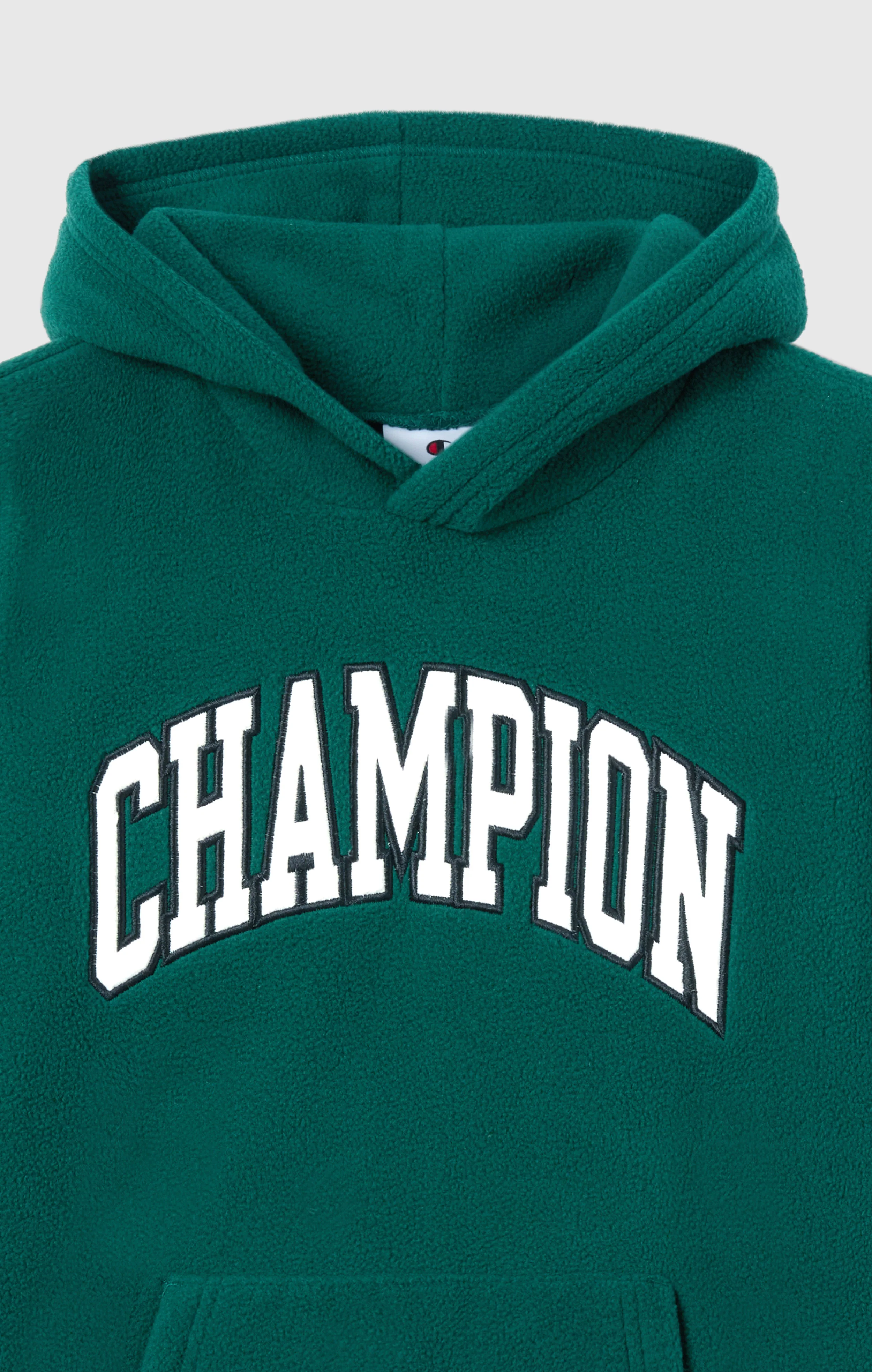 Boys' Fleece Polar Hoodie Script Logo - Image 2