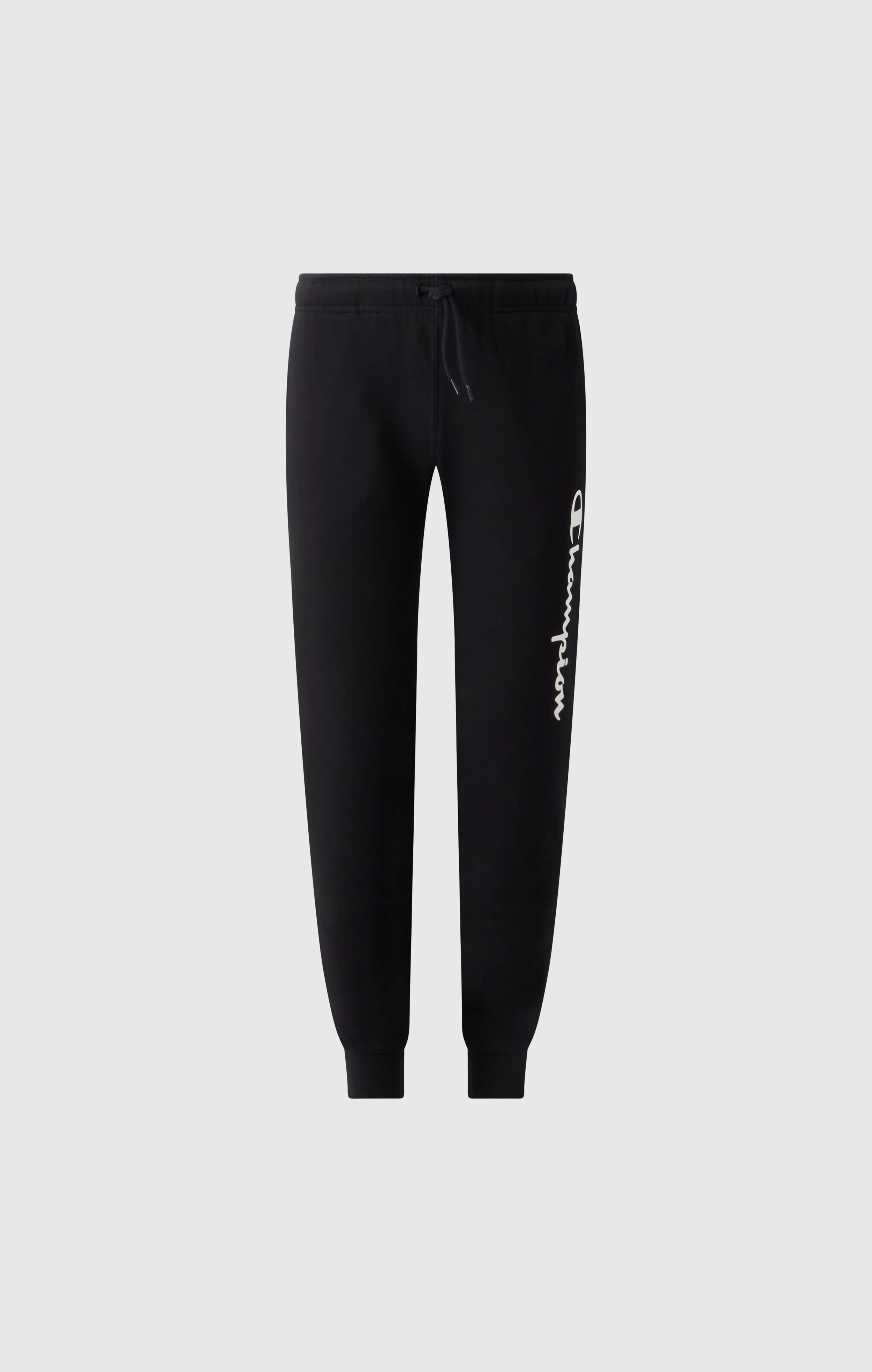 Boys' Fleece Rib Cuff Jogger Pants Script Logo - Image 4