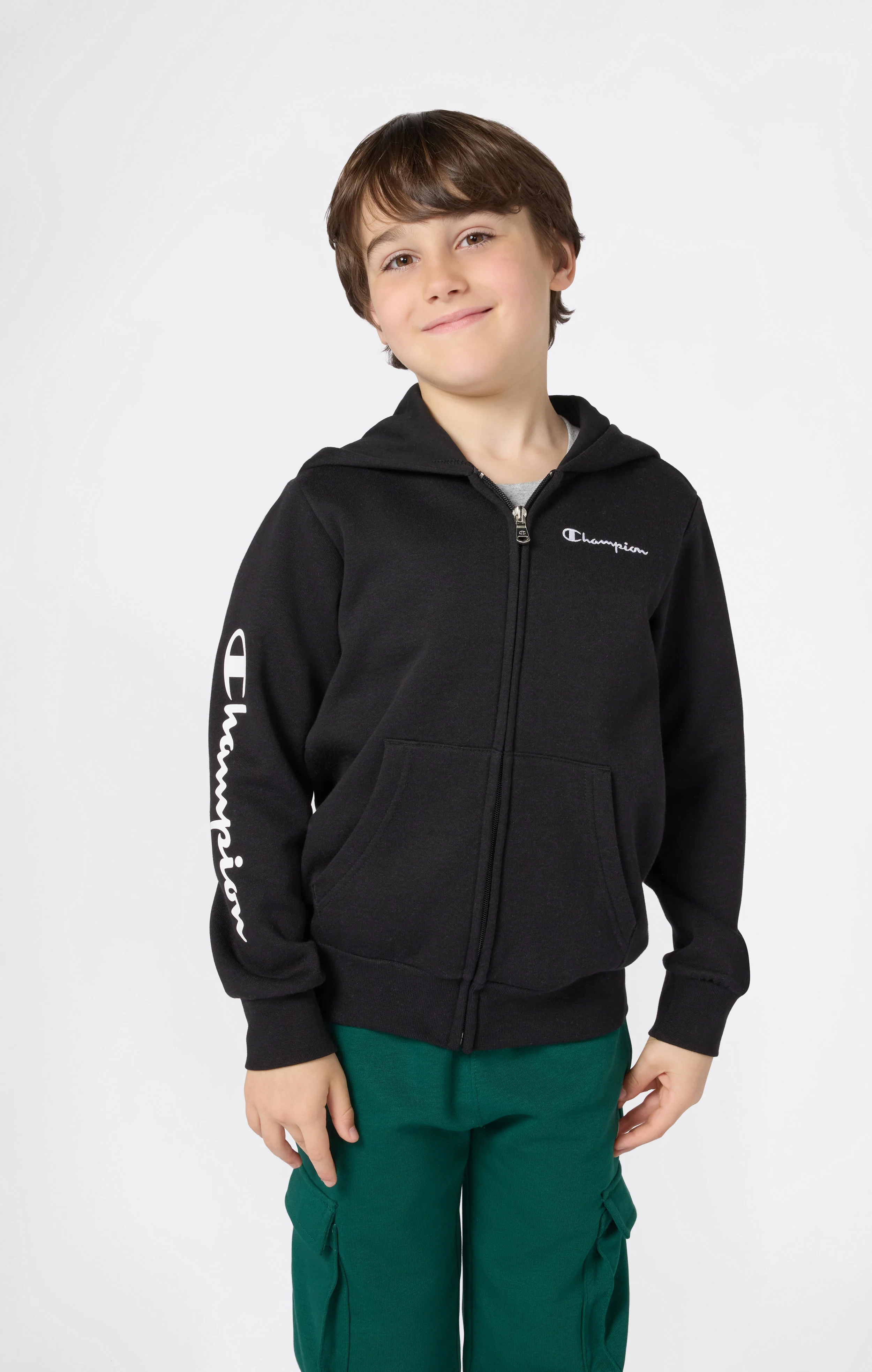 Boys’ Full Zip Fleece Hoodie Icons - Image 2