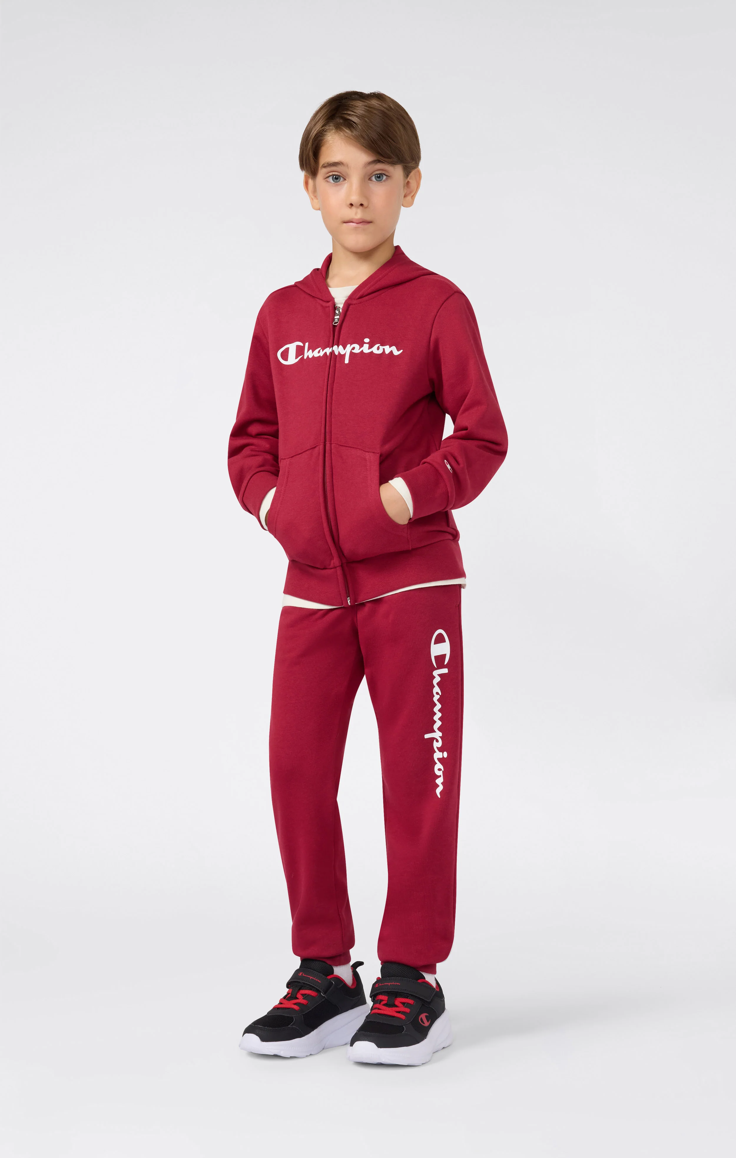 Boys' Full Zip Hoodie with Maxi Logo - Image 2