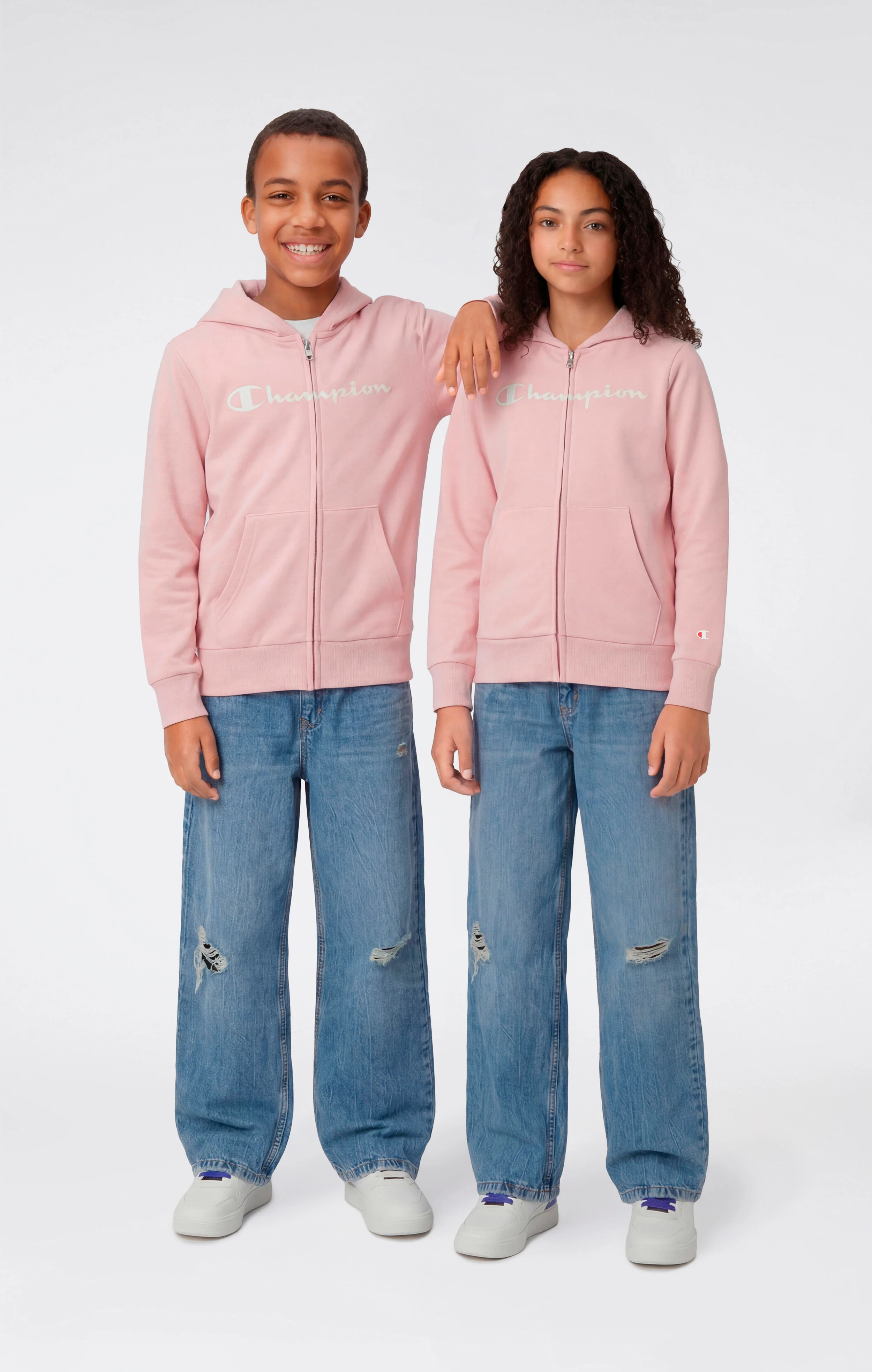 Boys' Full Zip Hoodie with Maxi Logo