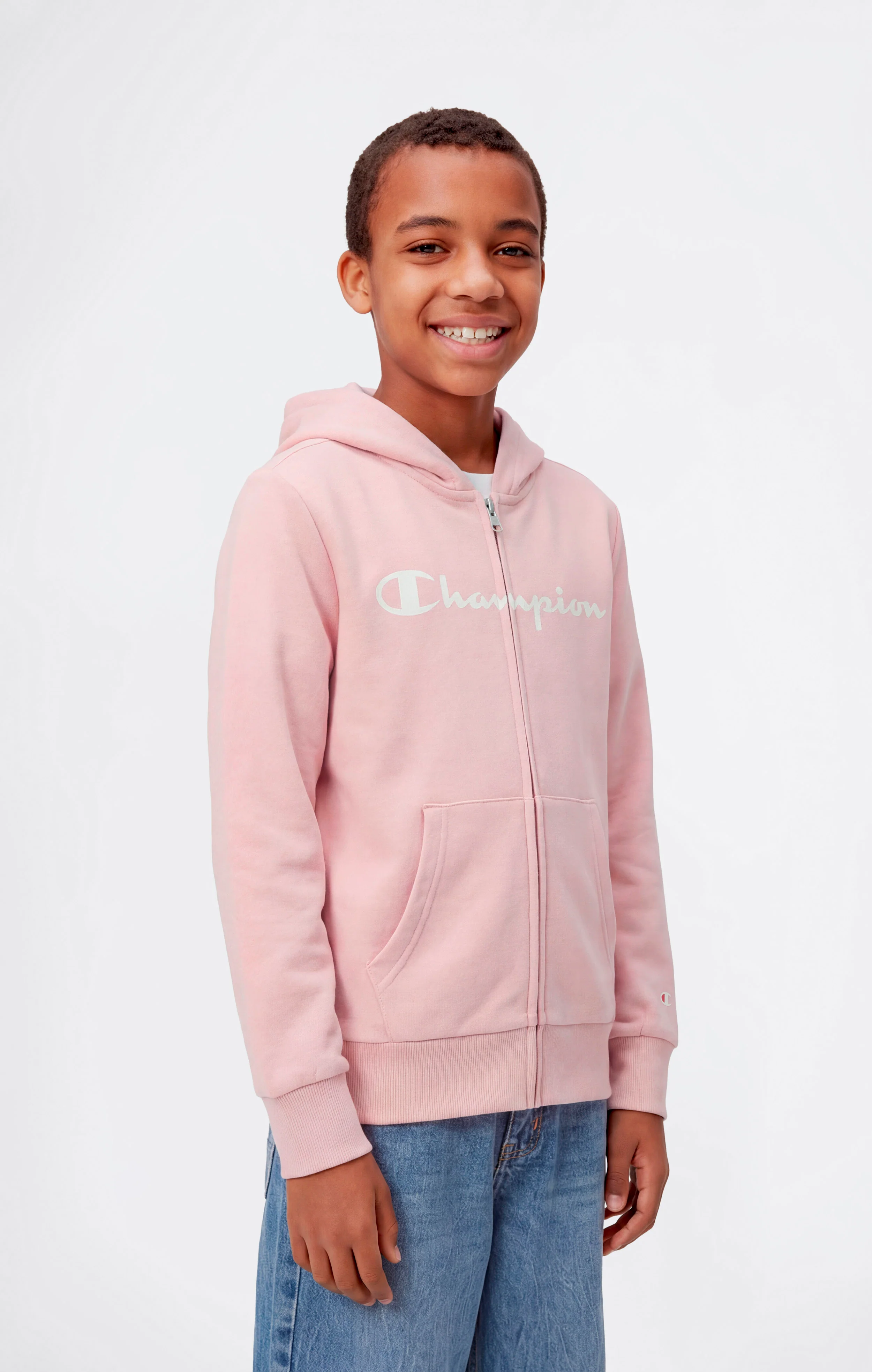Boys' Full Zip Hoodie with Maxi Logo - Image 4