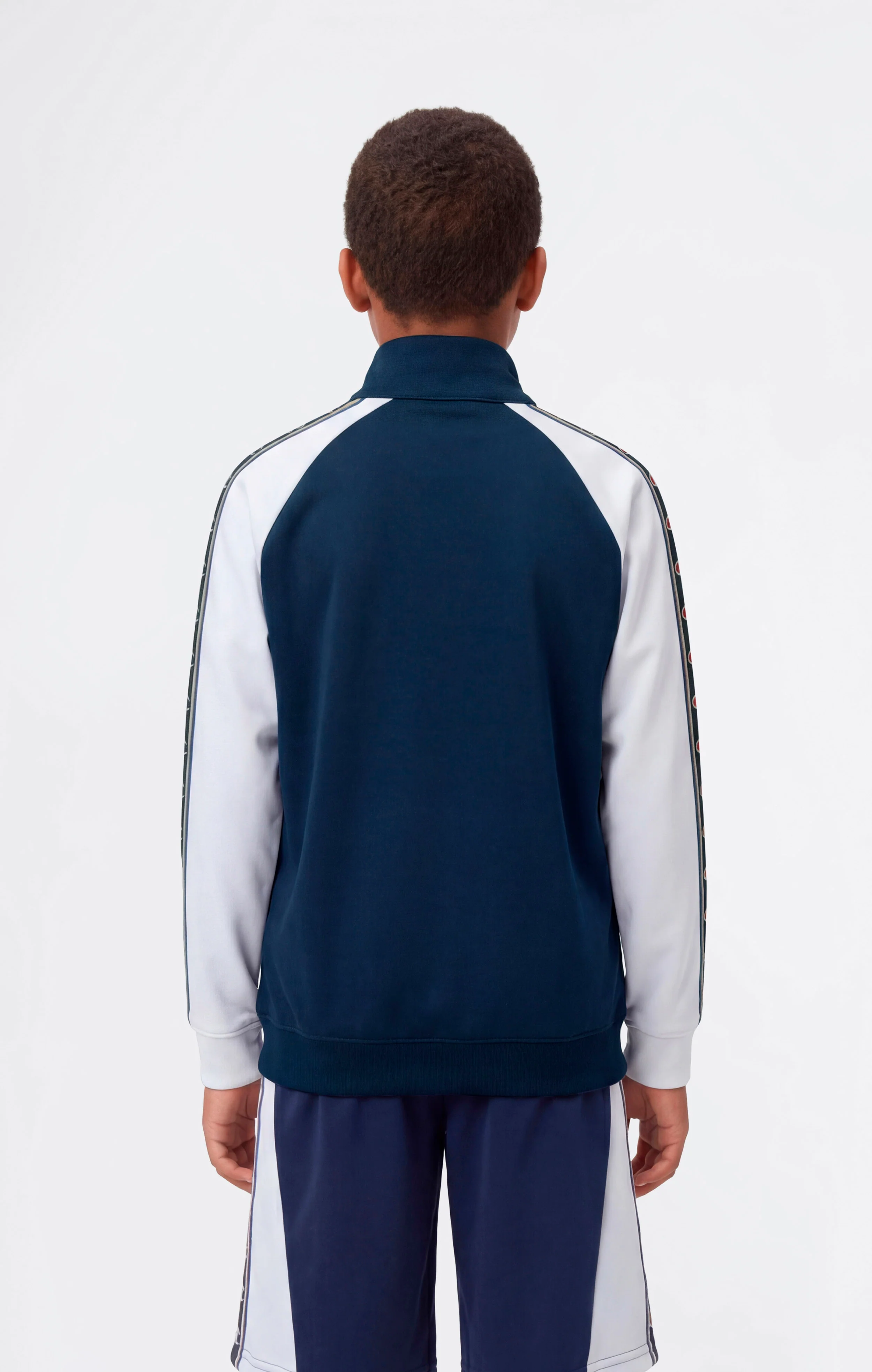 Boys’ Full Zip Sweatshirt with Tape Logo - Image 3