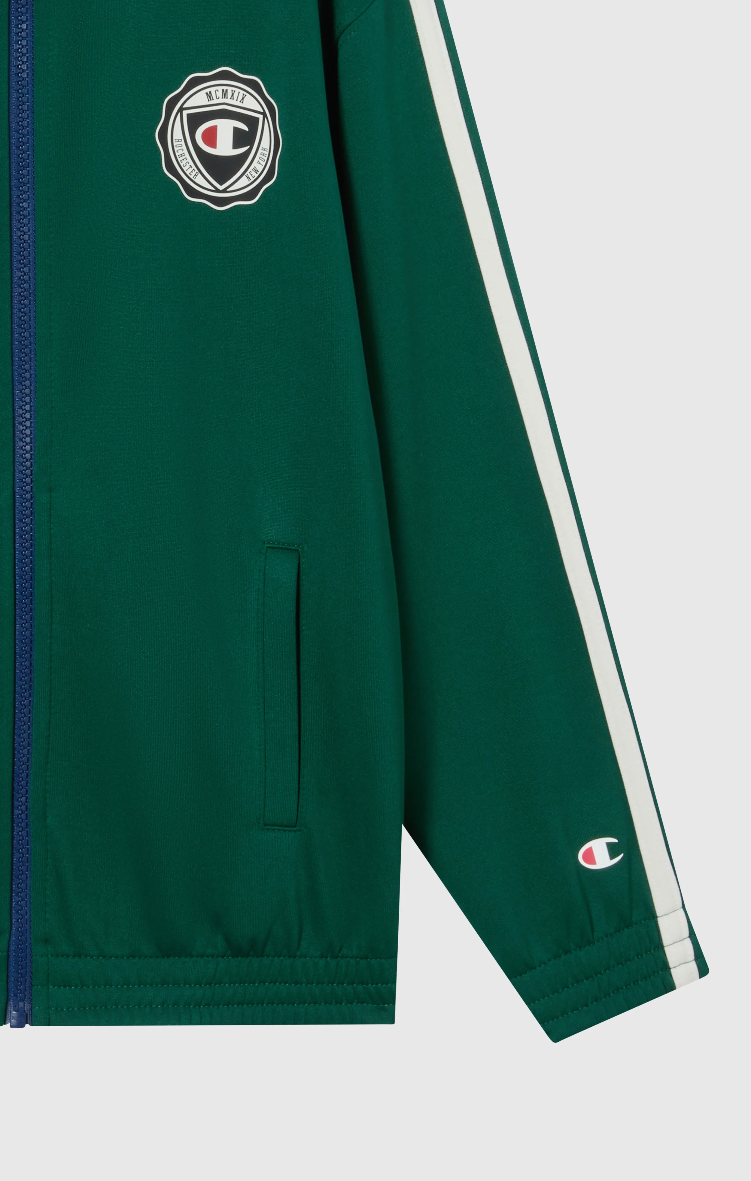 Boys' Full Zip Track Jacket With Patch Logo - Image 5