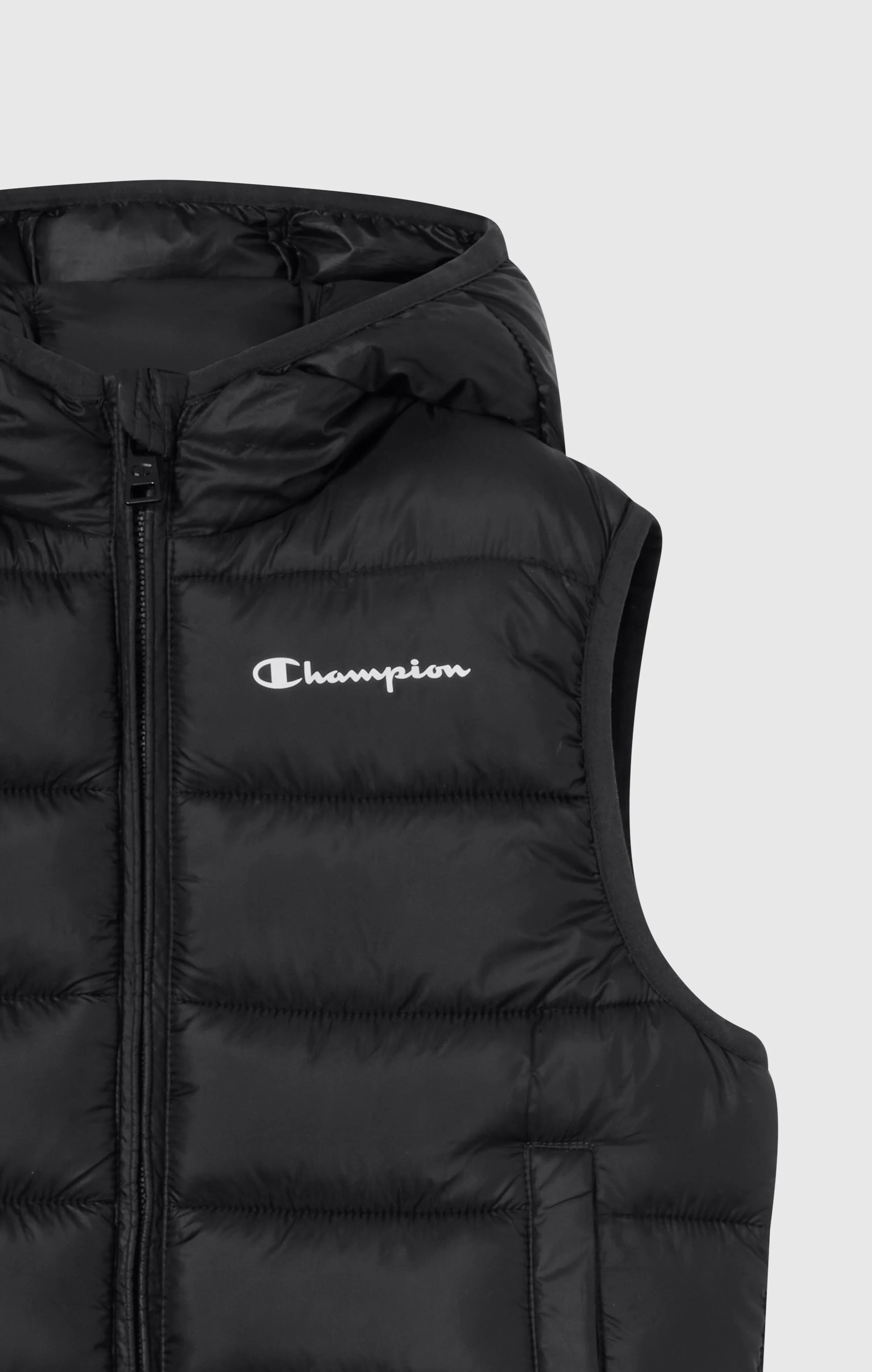 Padded Hooded Vest with Full Zip for Kids - Image 2