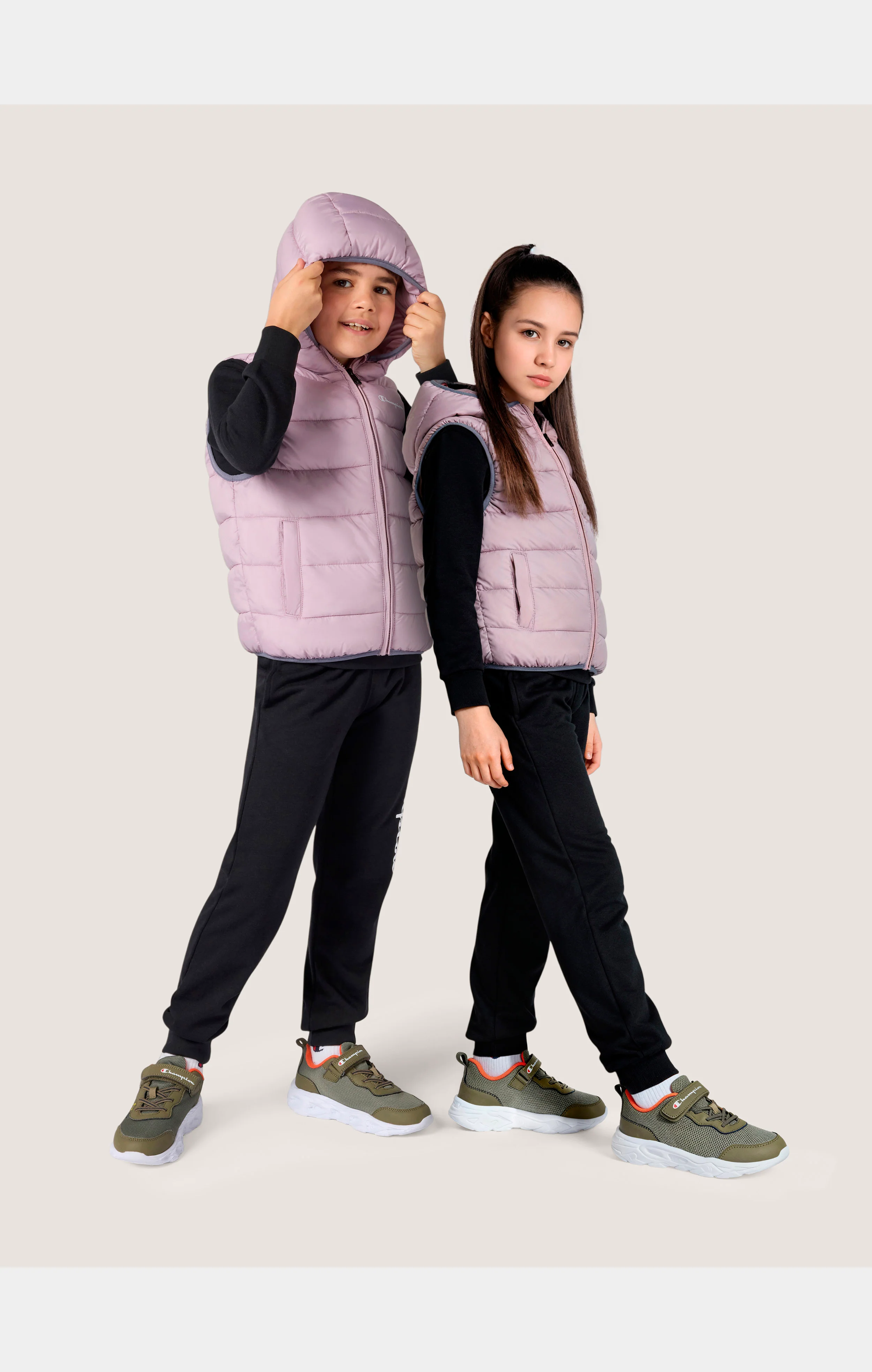 Padded Hooded Vest with Full Zip for Kids - Image 6