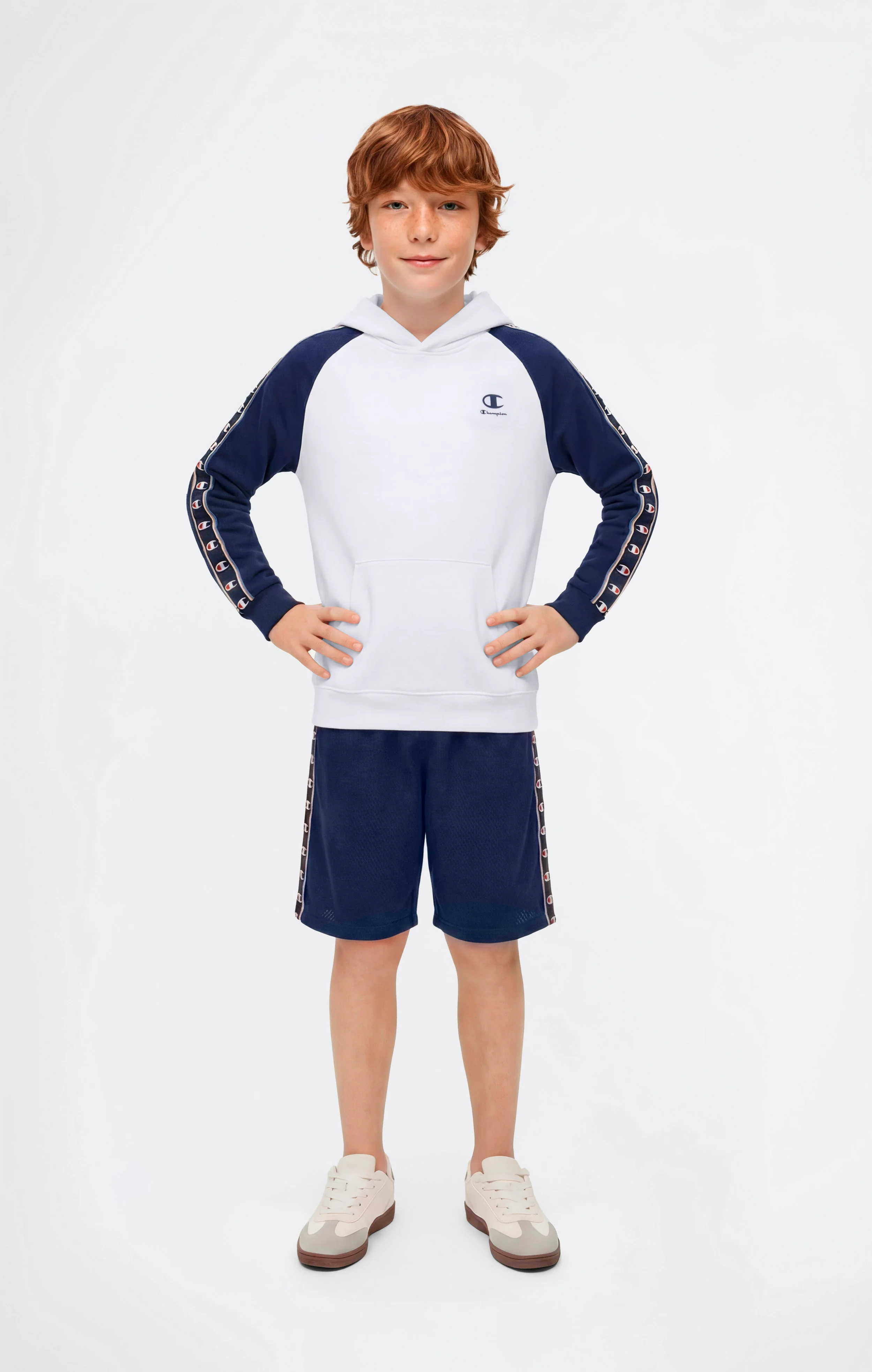 Boys’ Hooded Sweatshirt with C-Logo Tape - Image 2