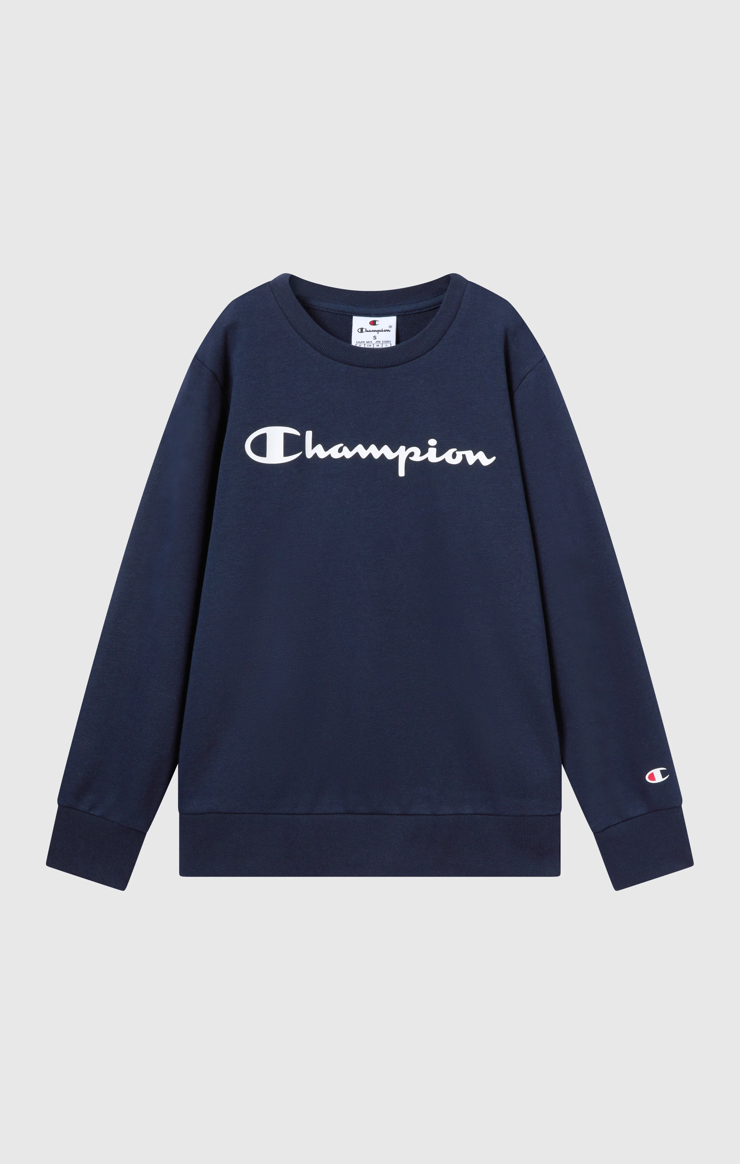 Boys’ Lightweight Crewneck Sweatshirt with Maxi Printed Logo - Image 4