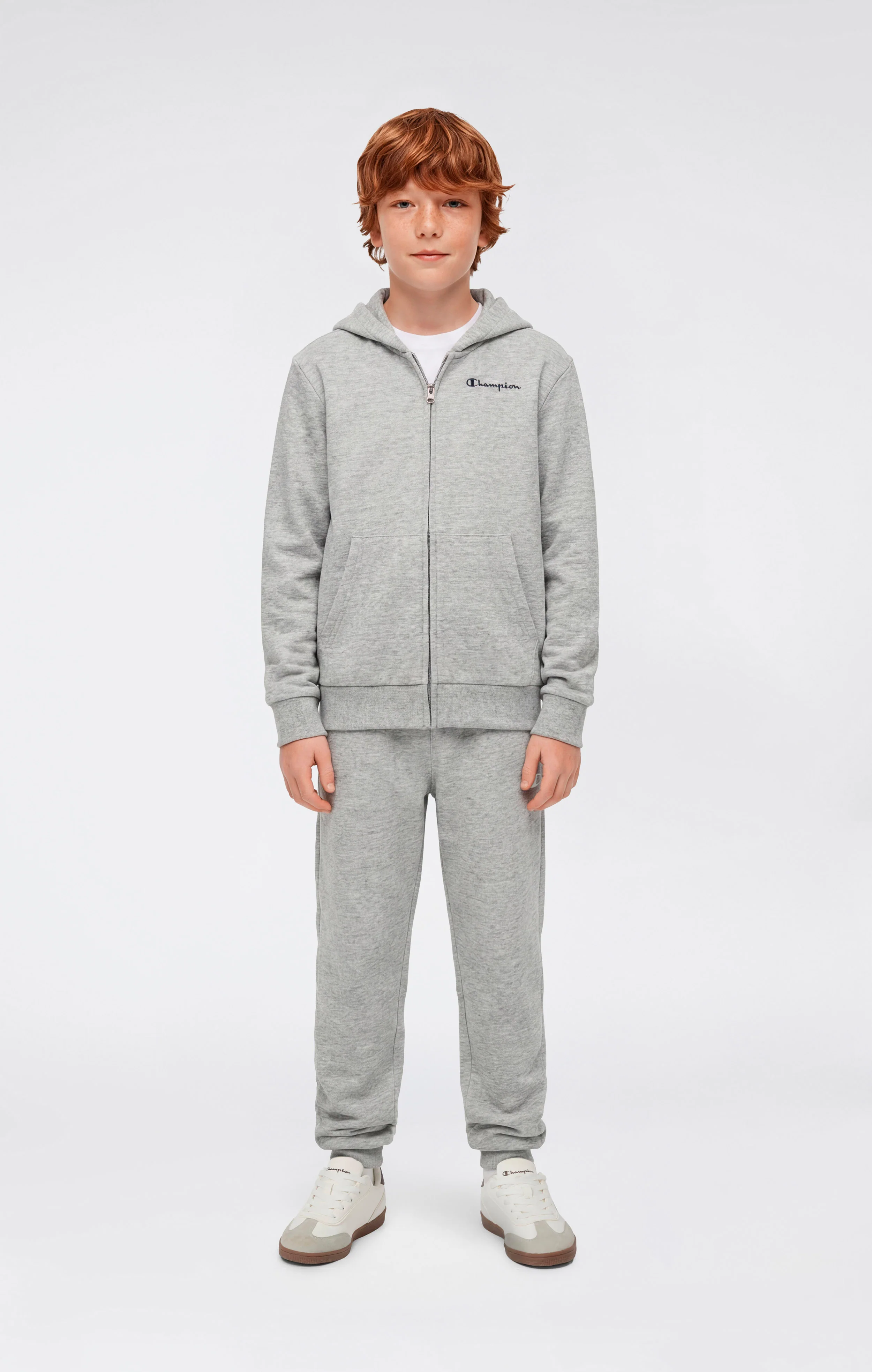 Boys’ Lightweight Full Zip Hooded Sweatshirt Icons - Image 2