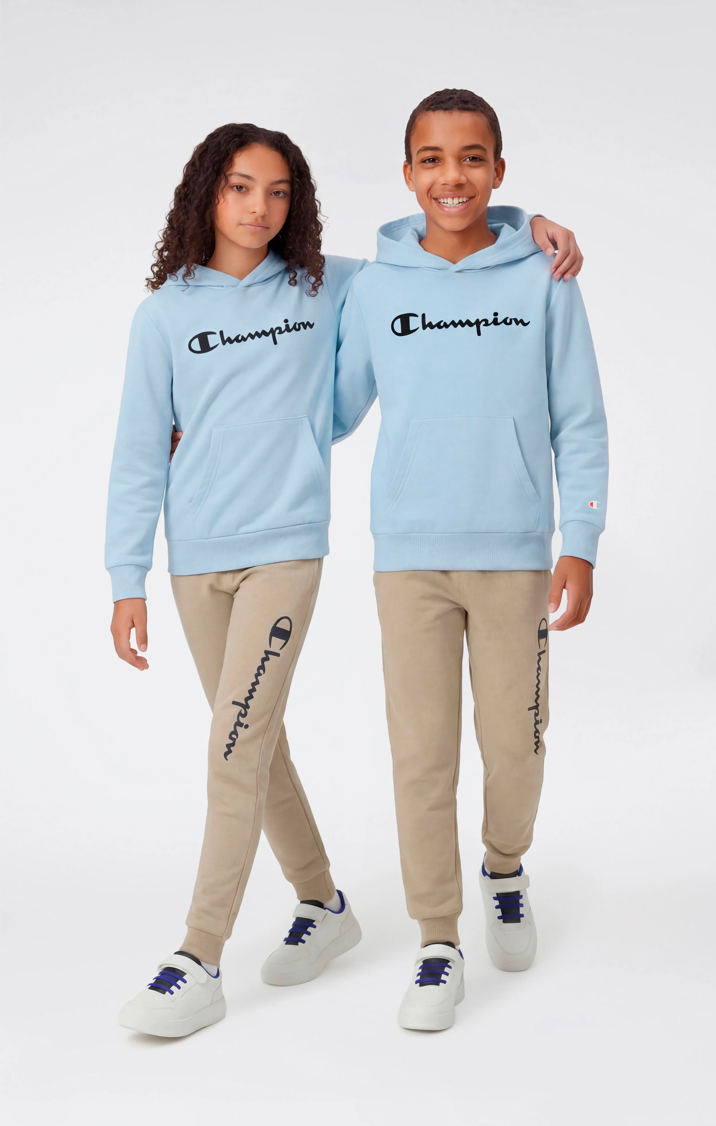 Boys’ Lightweight Hooded Sweatshirt with Maxi Printed Logo