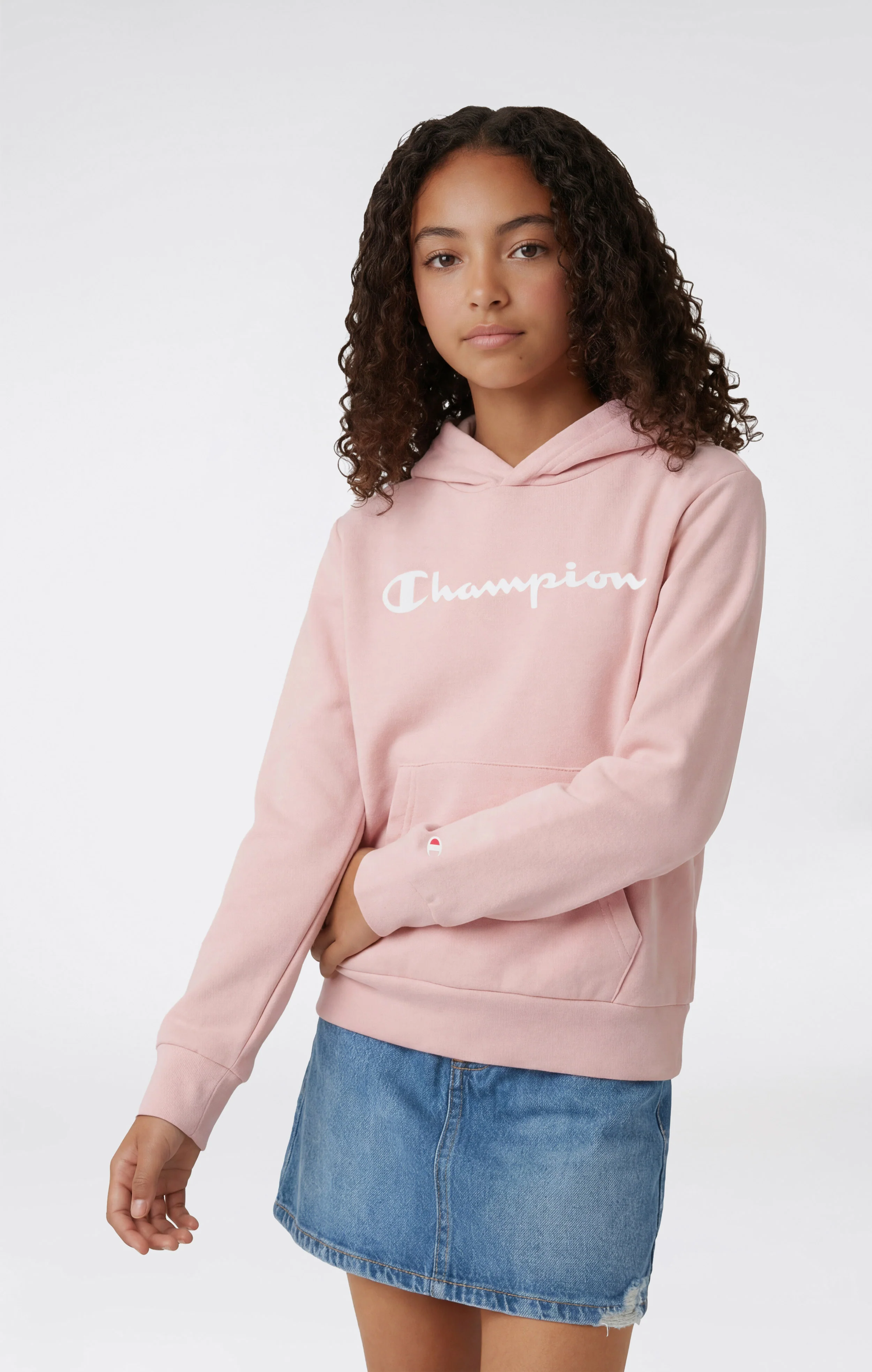 Boys’ Lightweight Hooded Sweatshirt with Maxi Printed Logo - Image 5