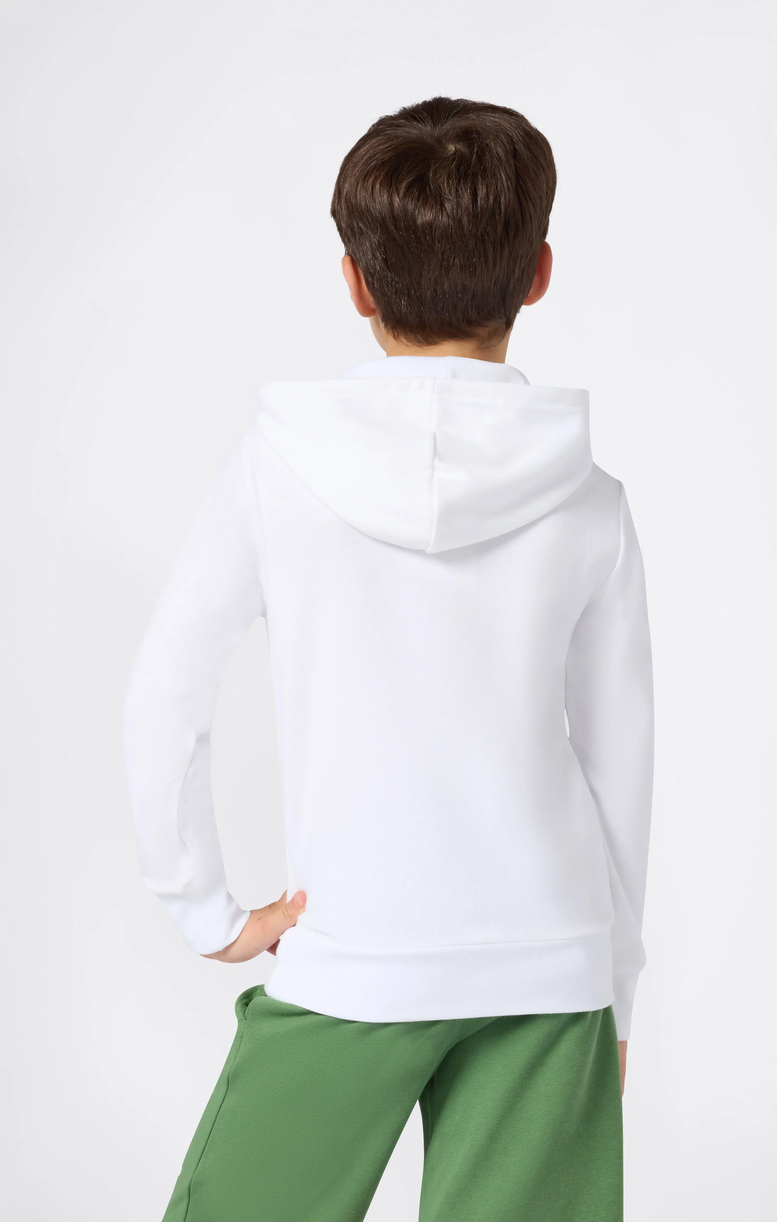 Boys’ Lightweight Hooded Sweatshirt with Maxi Printed Logo - Image 2
