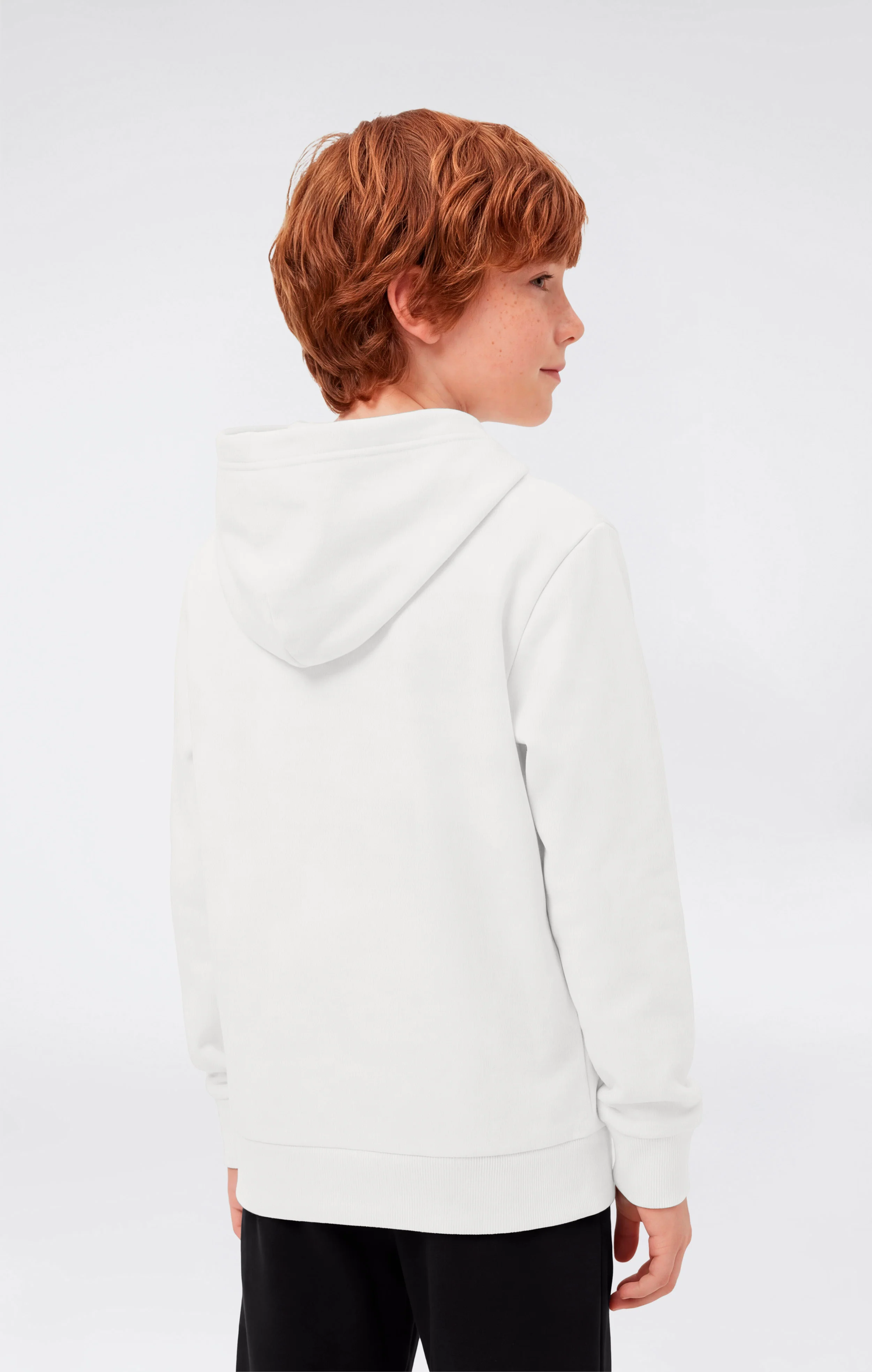 Boys’ Lightweight Hooded Sweatshirt with Tonal Embroidered Maxi Logo Icons - Image 3