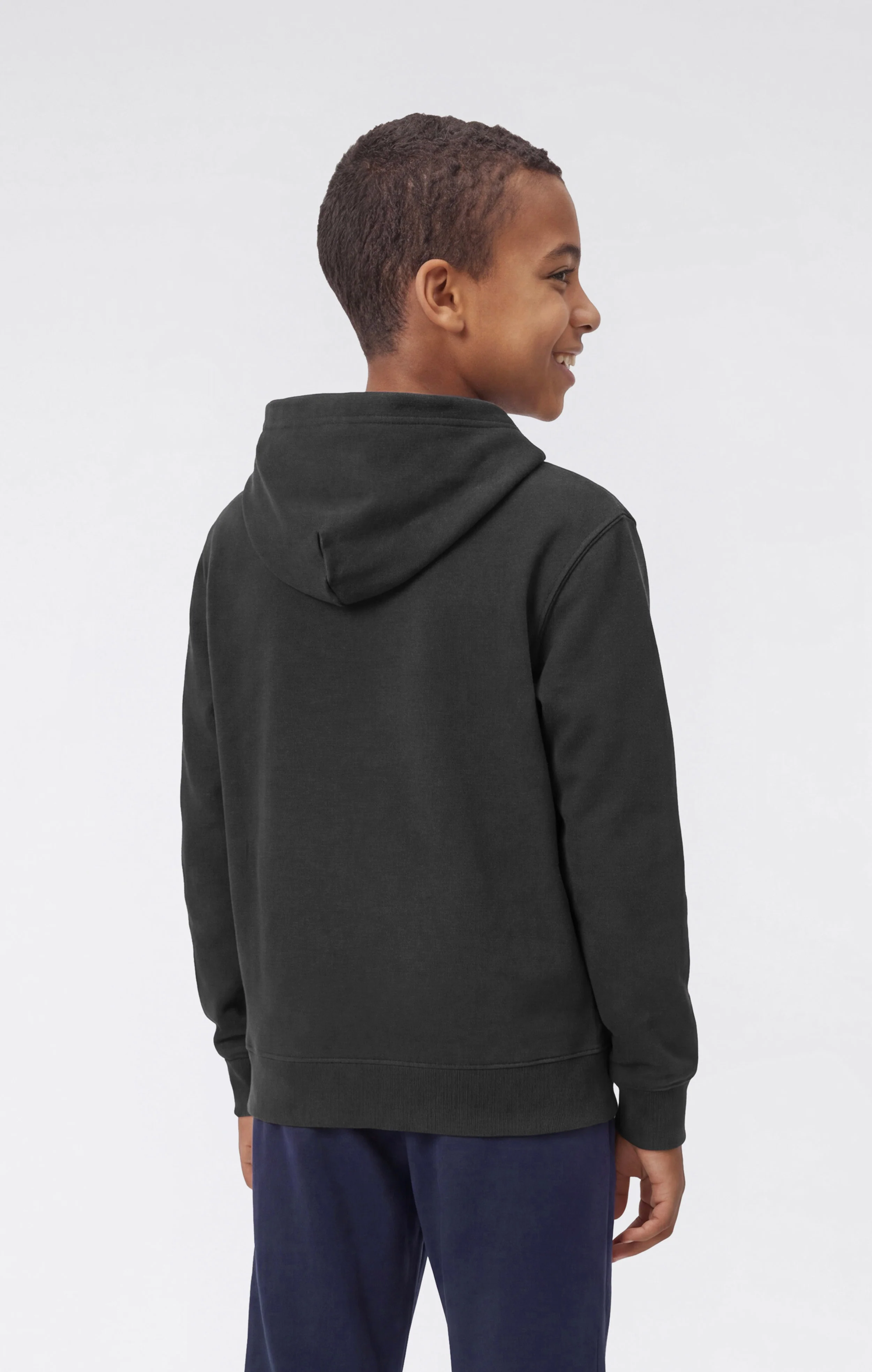 Boys’ Lightweight Hooded Sweatshirt with Tonal Embroidered Maxi Logo Icons - Image 3