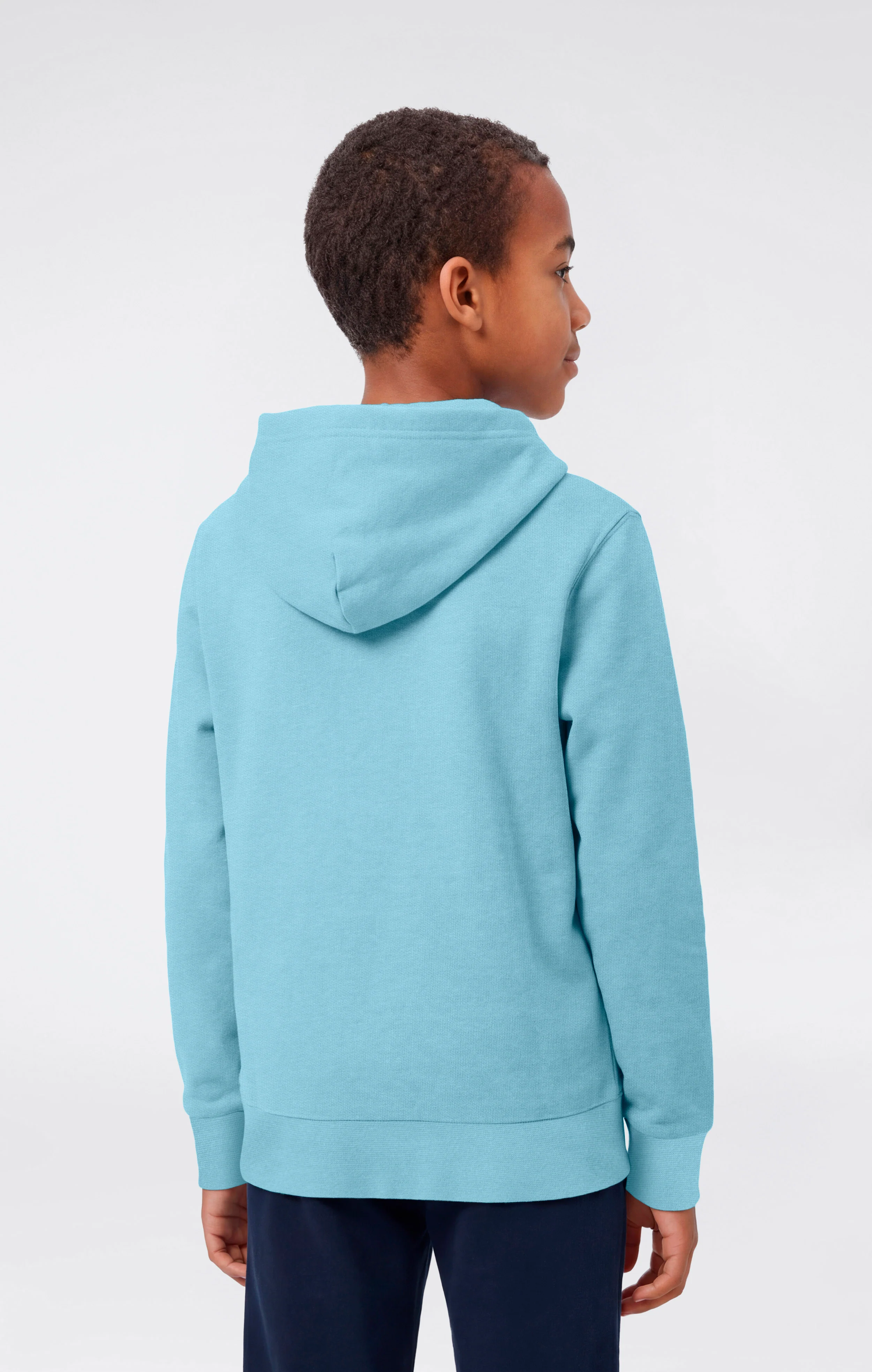 Boys’ Lightweight Hooded Sweatshirt with Tonal Embroidered Maxi Logo Icons - Image 3