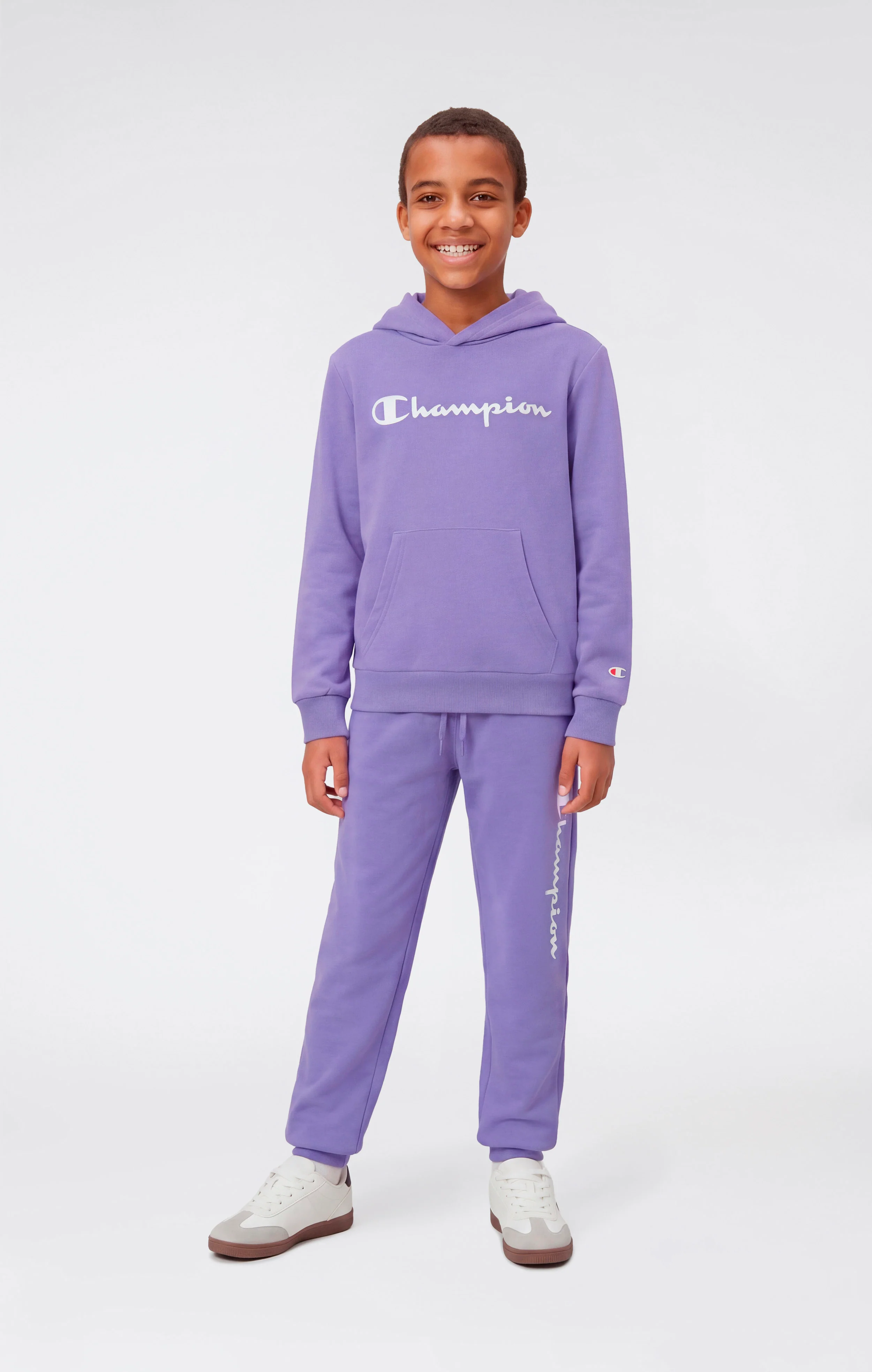 Boys’ Lightweight Jogger Pants with Rib Cuffs and Maxi Printed Logo - Image 2