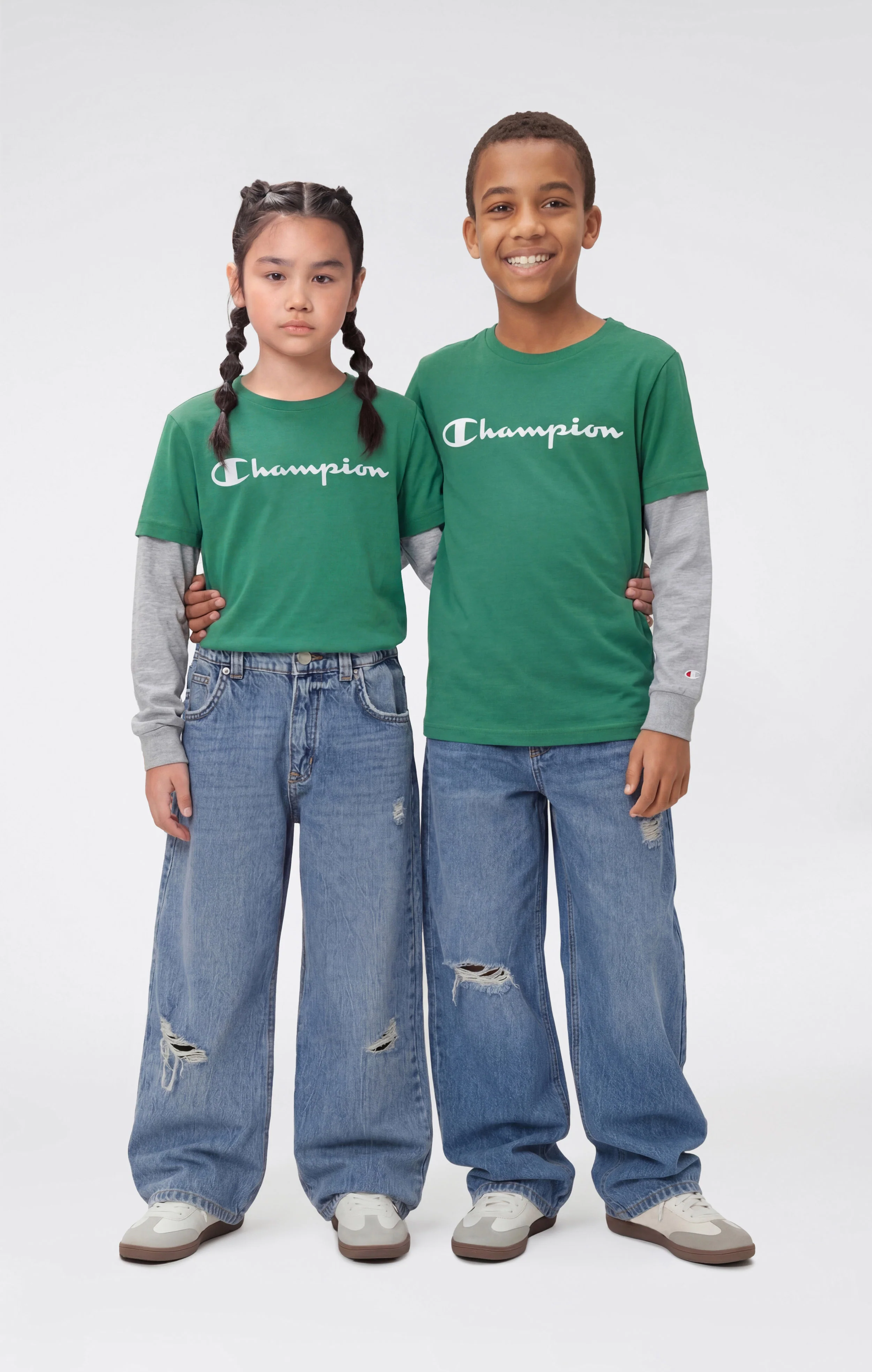 Boys' Long Sleeve T-Shirt Script Logo