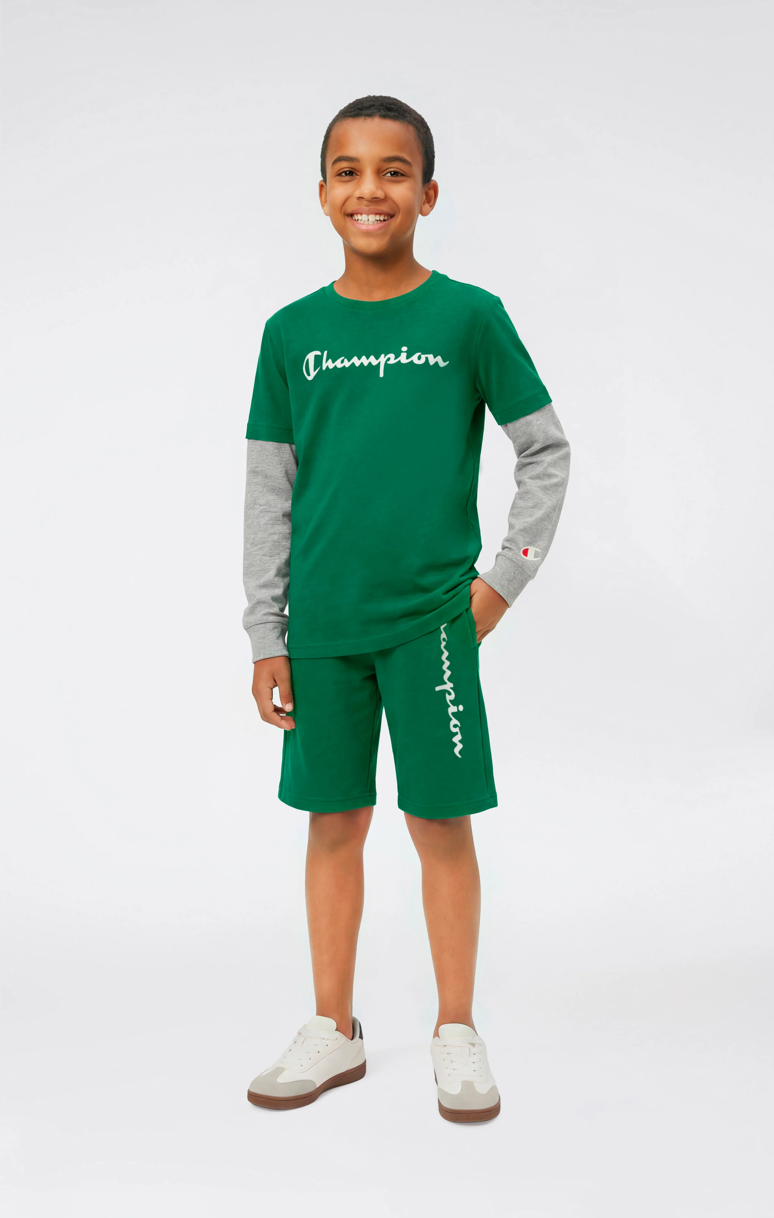 Boys’ Shorts with Maxi Printed Logo - Image 2