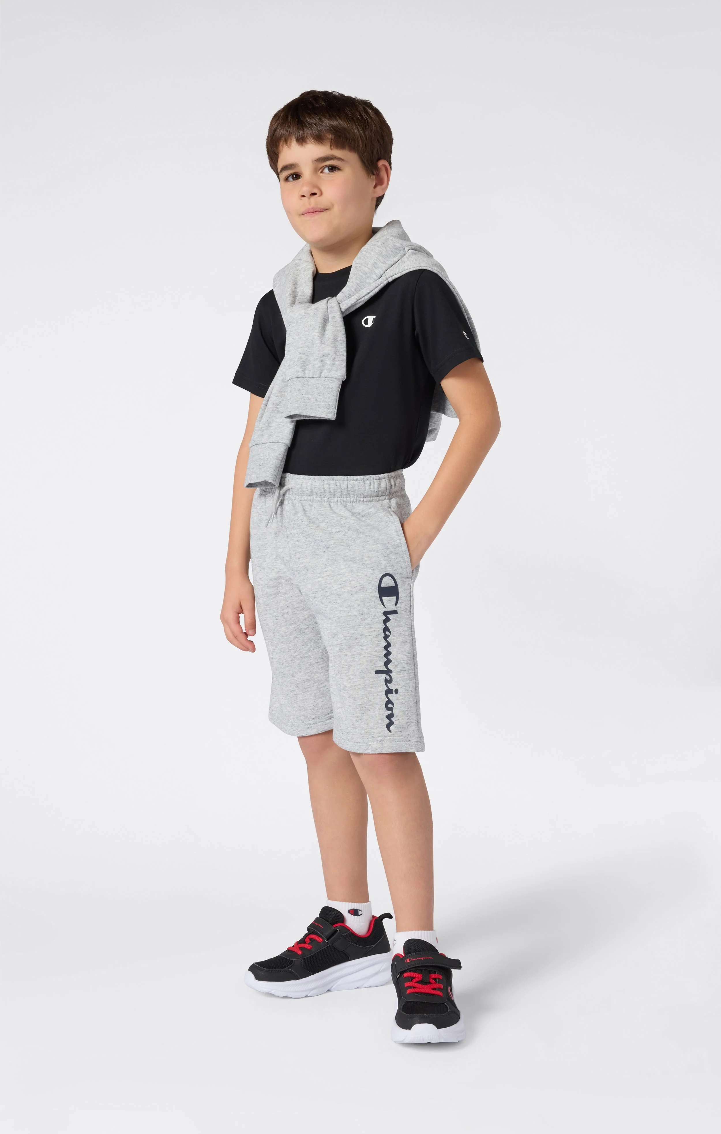 Boys’ Shorts with Maxi Printed Logo - Image 2