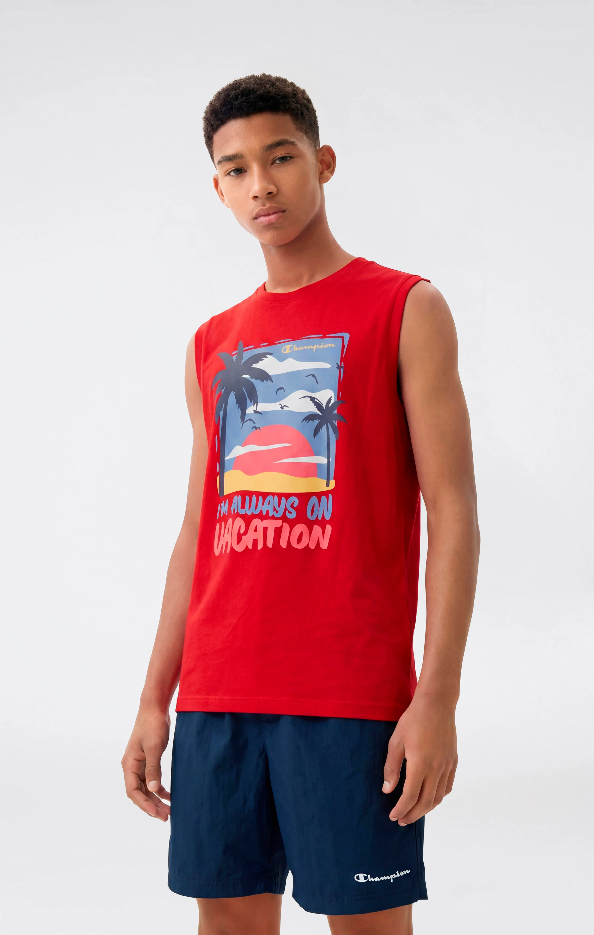 Boys’ Sleeveless T-Shirt and Swim Shorts Set