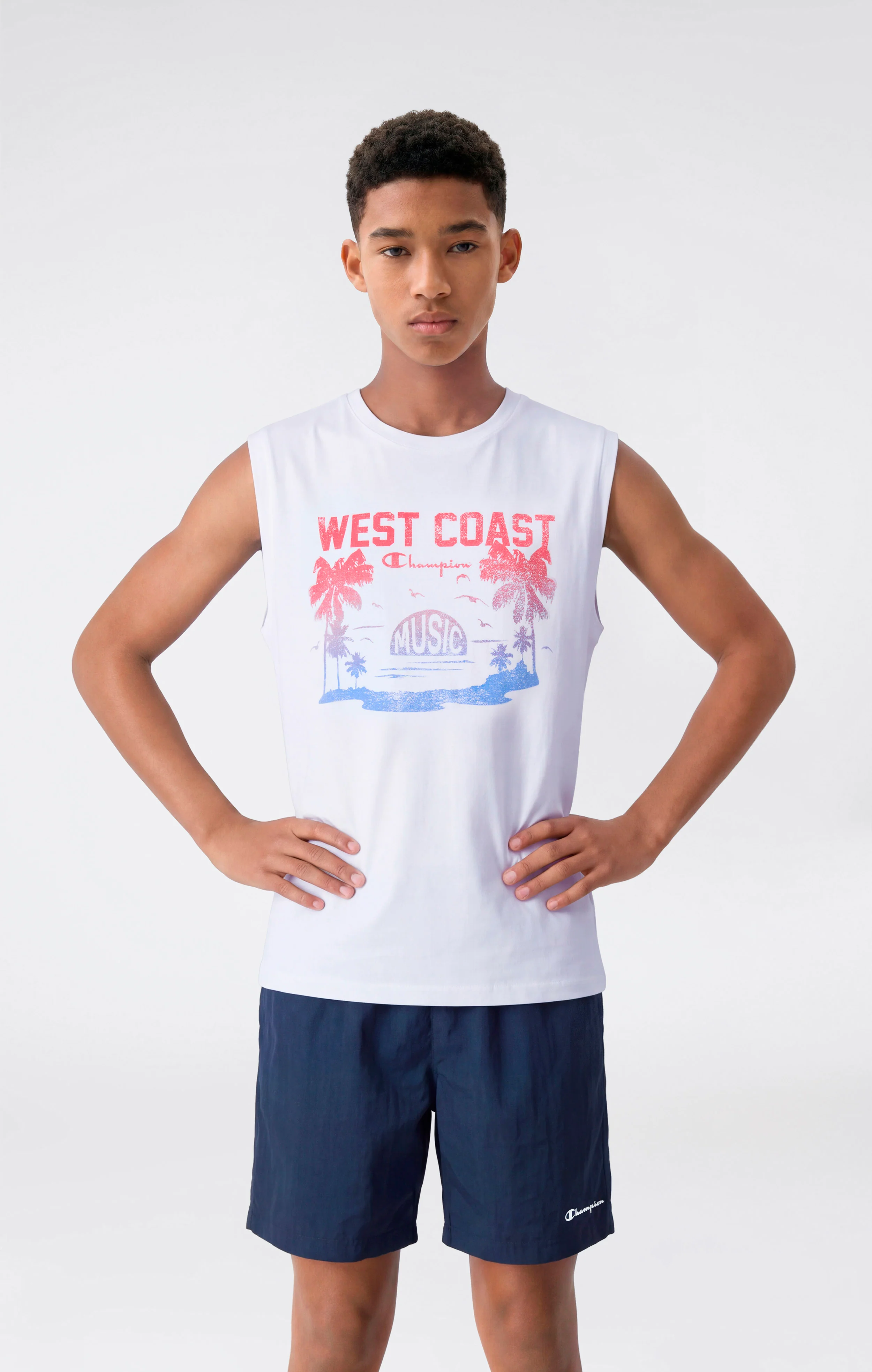 Boys’ Sleeveless T-Shirt and Swim Shorts Set