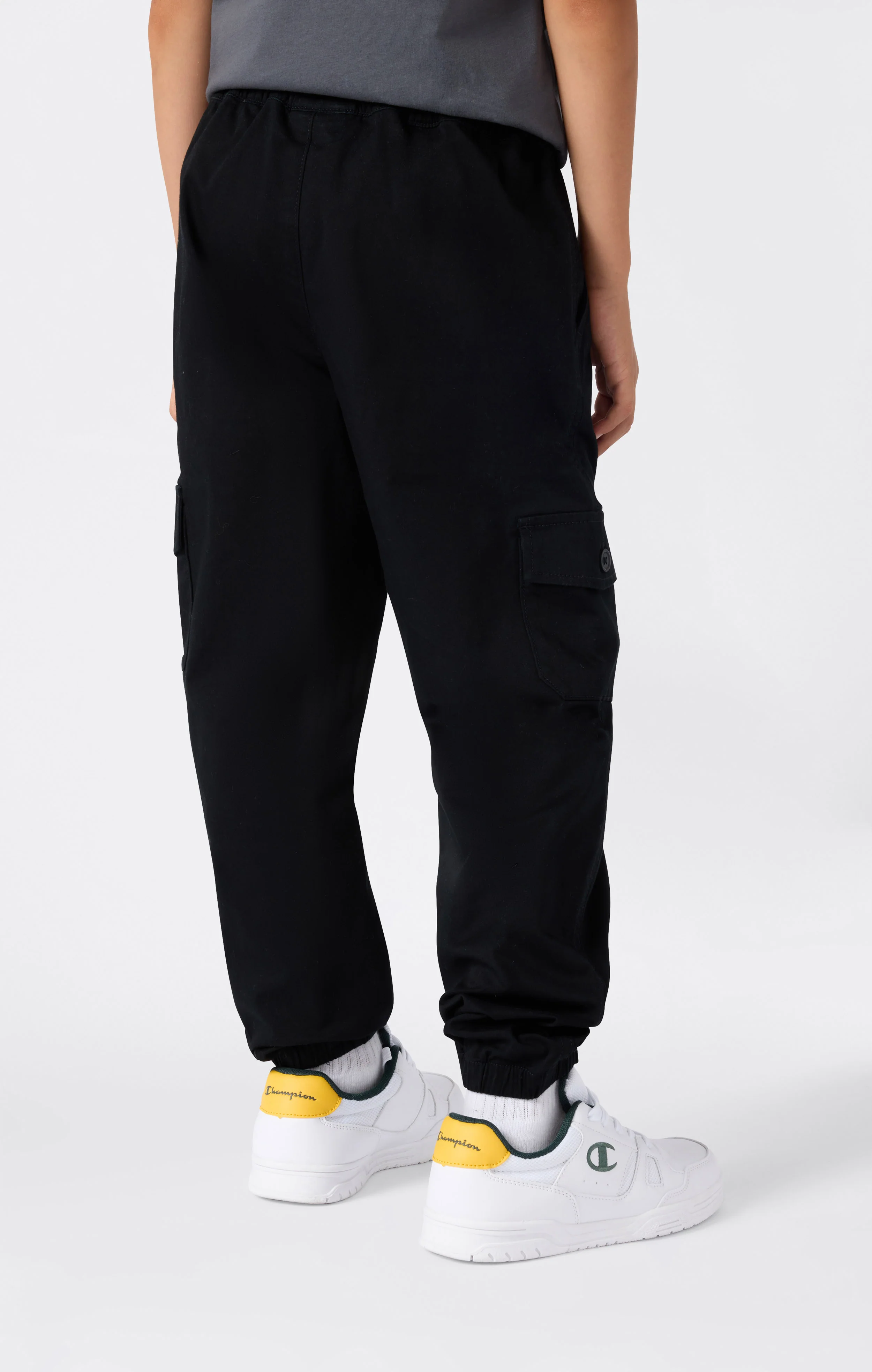 Boys’ Stretch Twill Elastic Cuff Cargo Pants Icons - Image 3