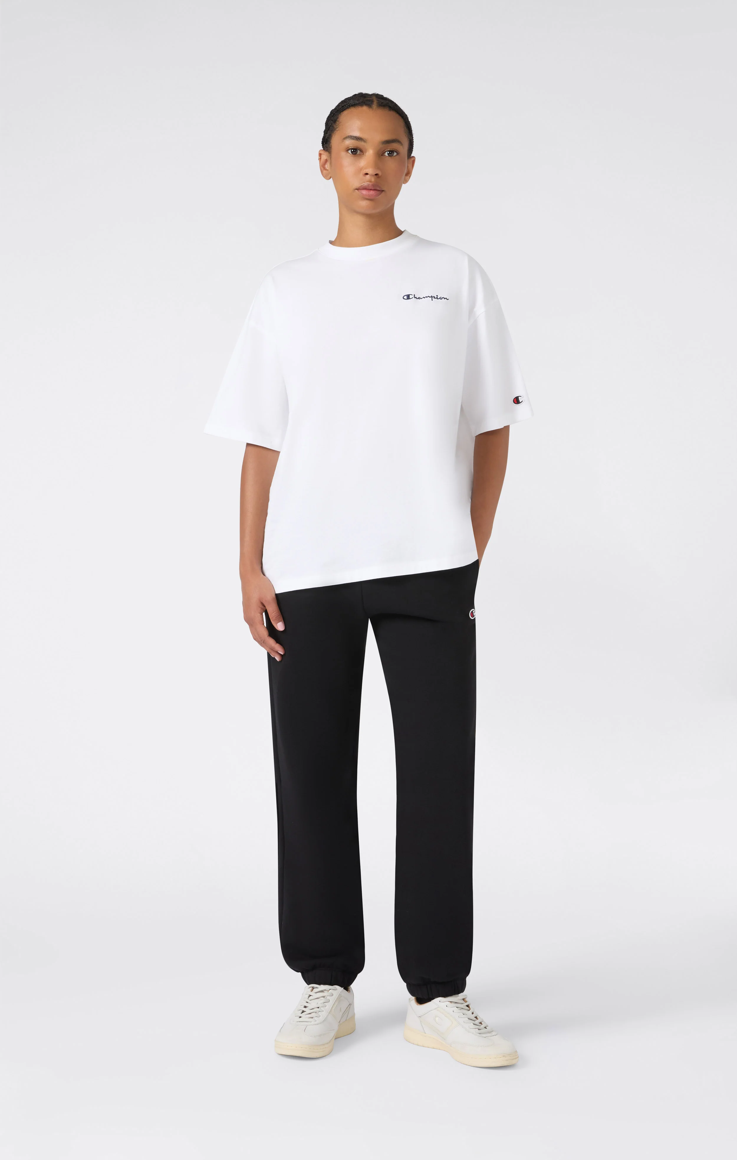 Women’s Elastic Cuff Fleece Joggers Icons - Image 2