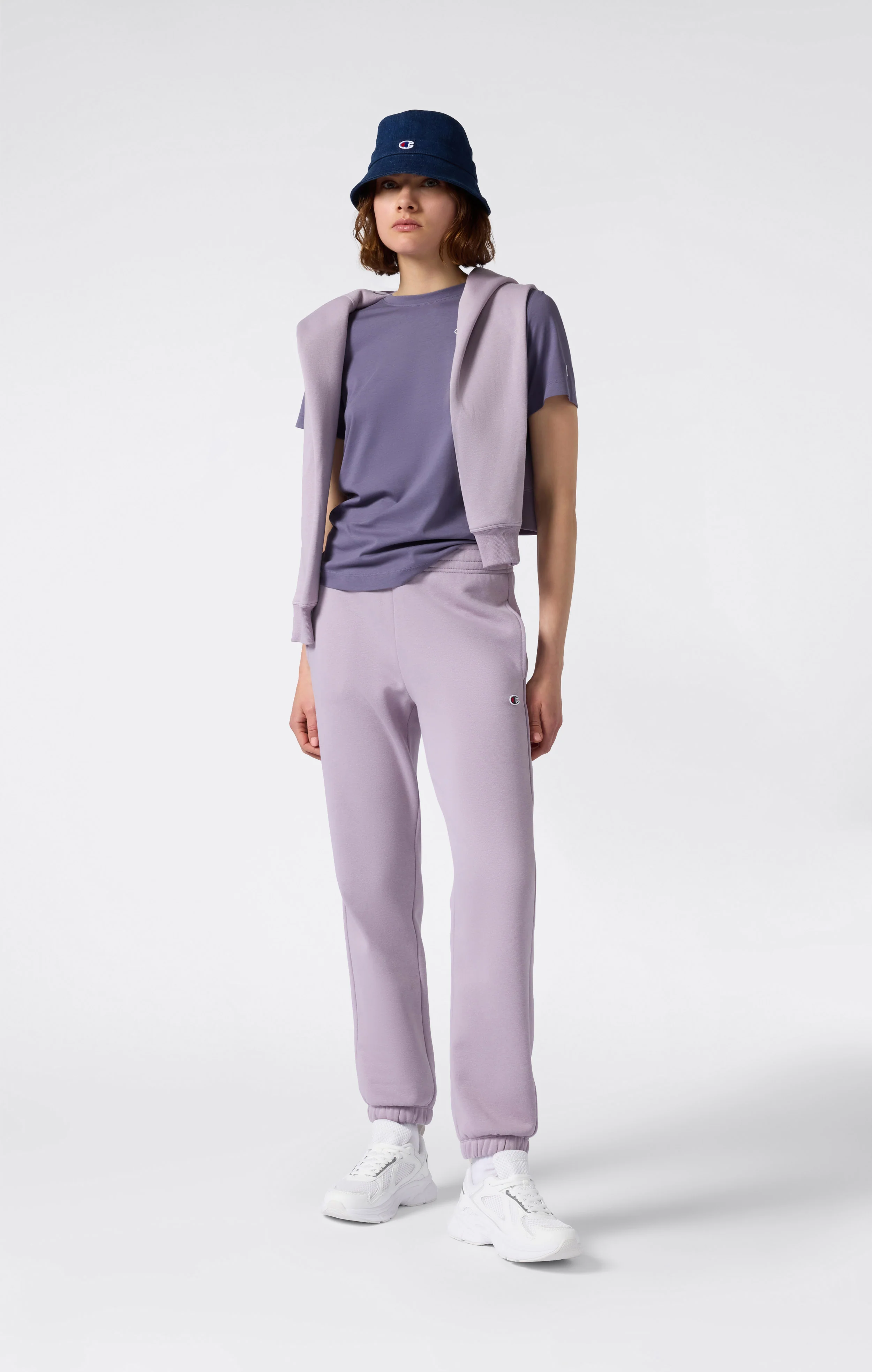 Women’s Elastic Cuff Fleece Joggers Icons - Image 3