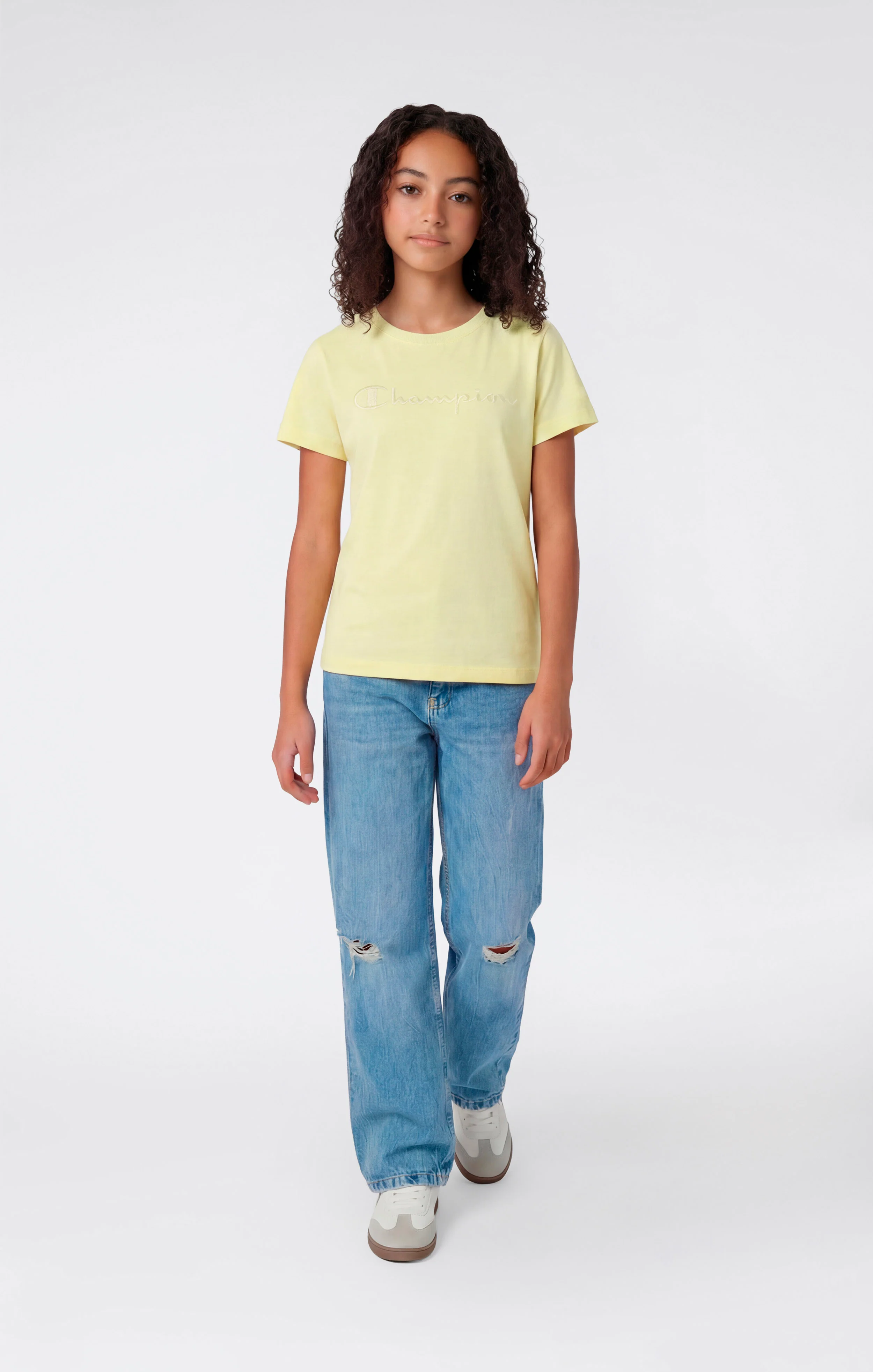 Girls' Crewneck T-shirt Slim Fit Icons - Image 2