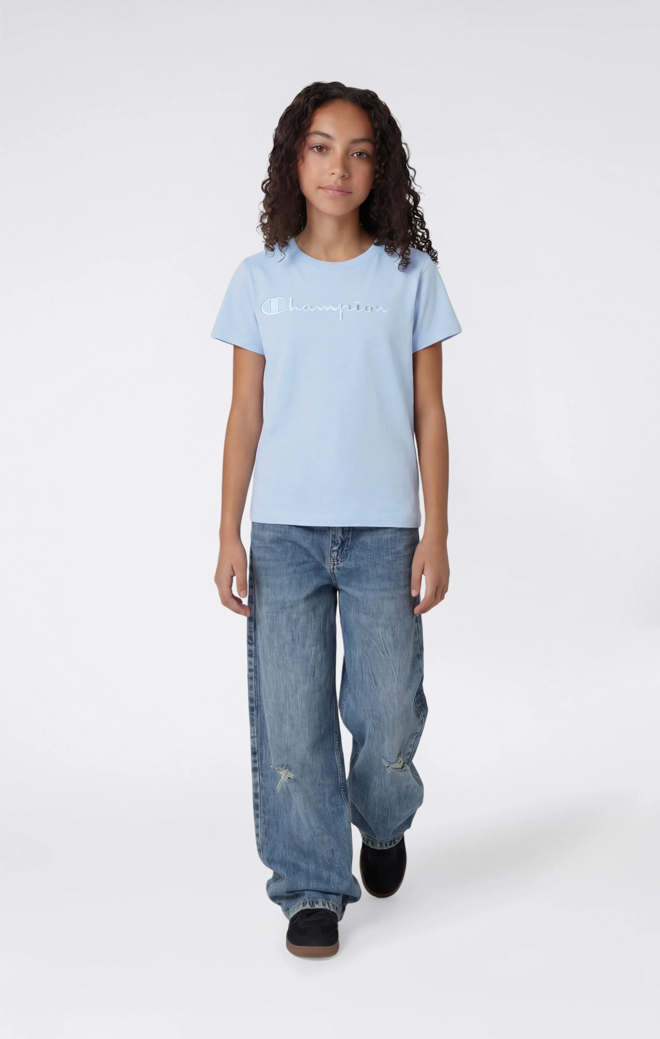 Girls' Crewneck T-shirt Slim Fit Icons - Image 2