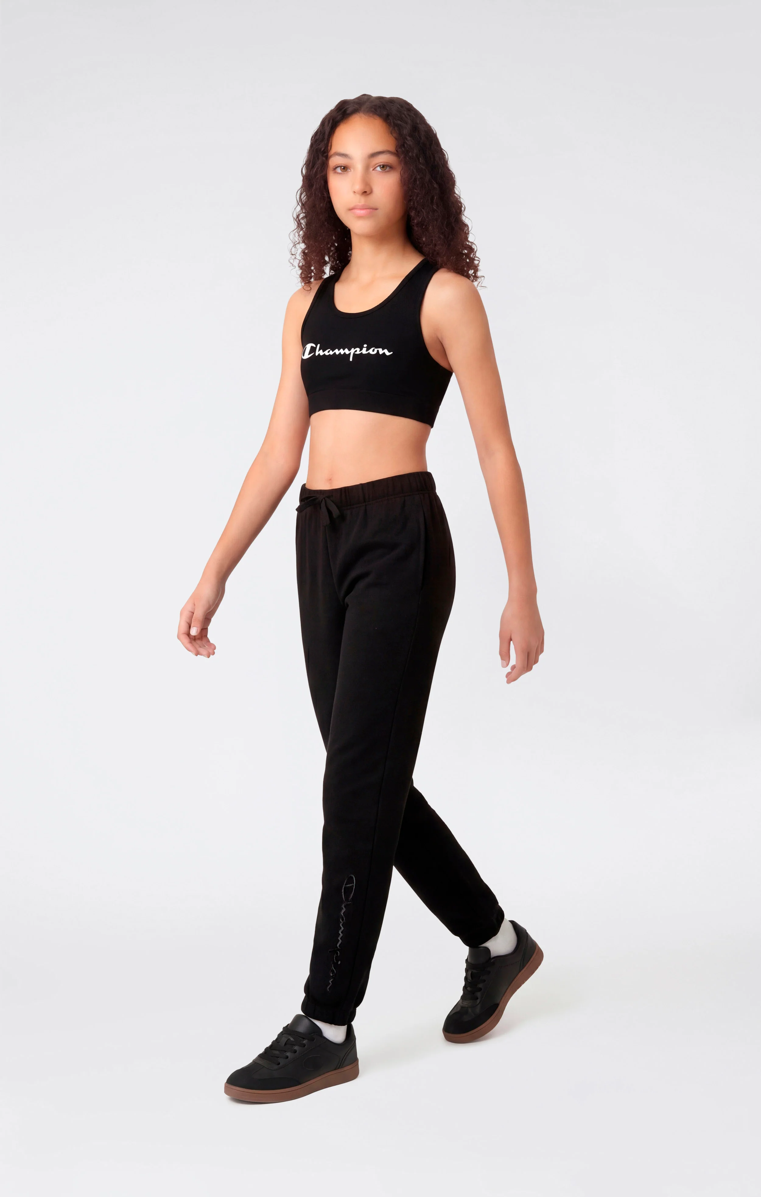 Girls’ Elastic Cuff Pants With Embroidered Logo - Image 2