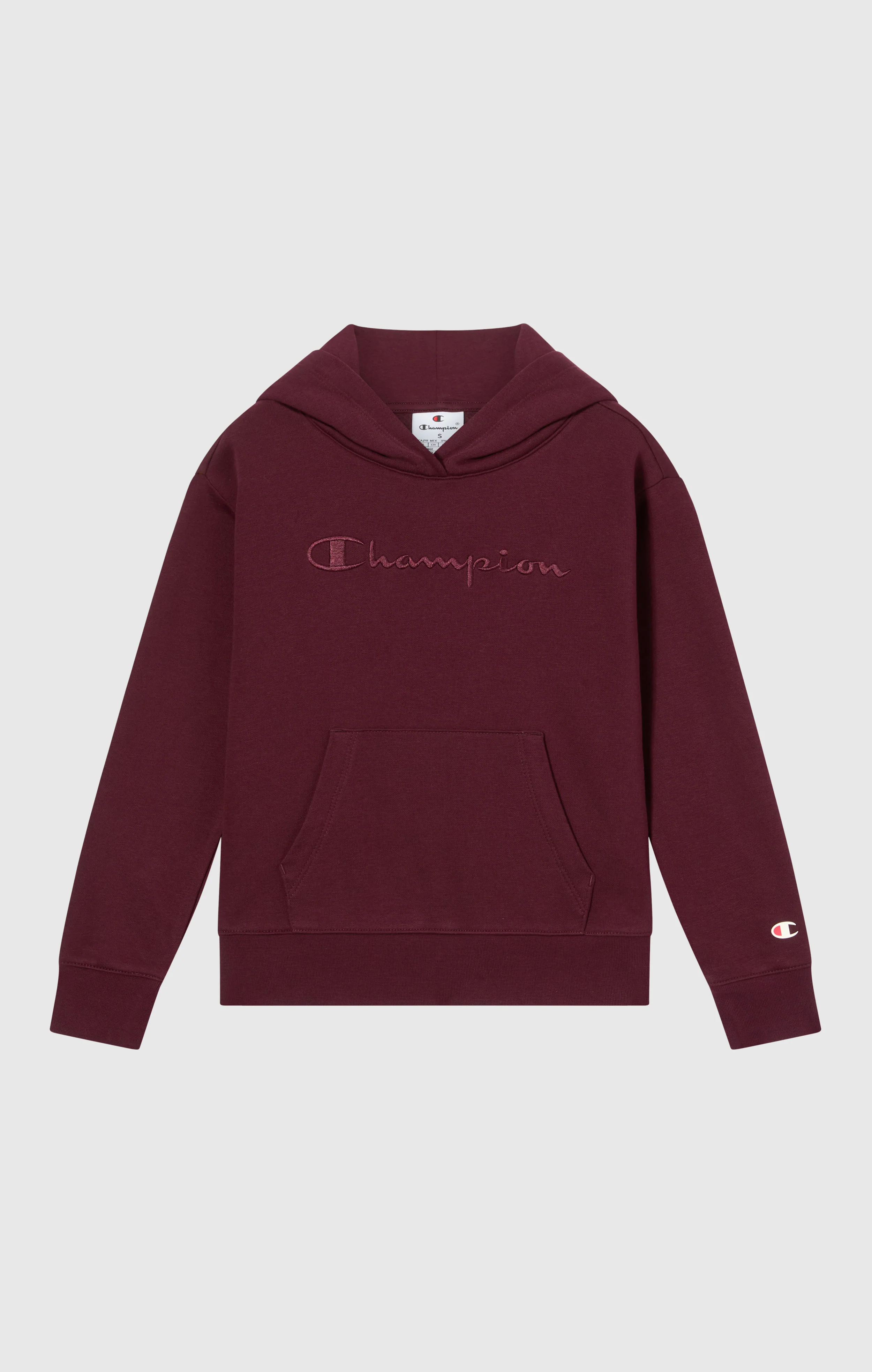 Girls’ Fleece Hoodie with Big Embroidered Logo Icons - Image 4