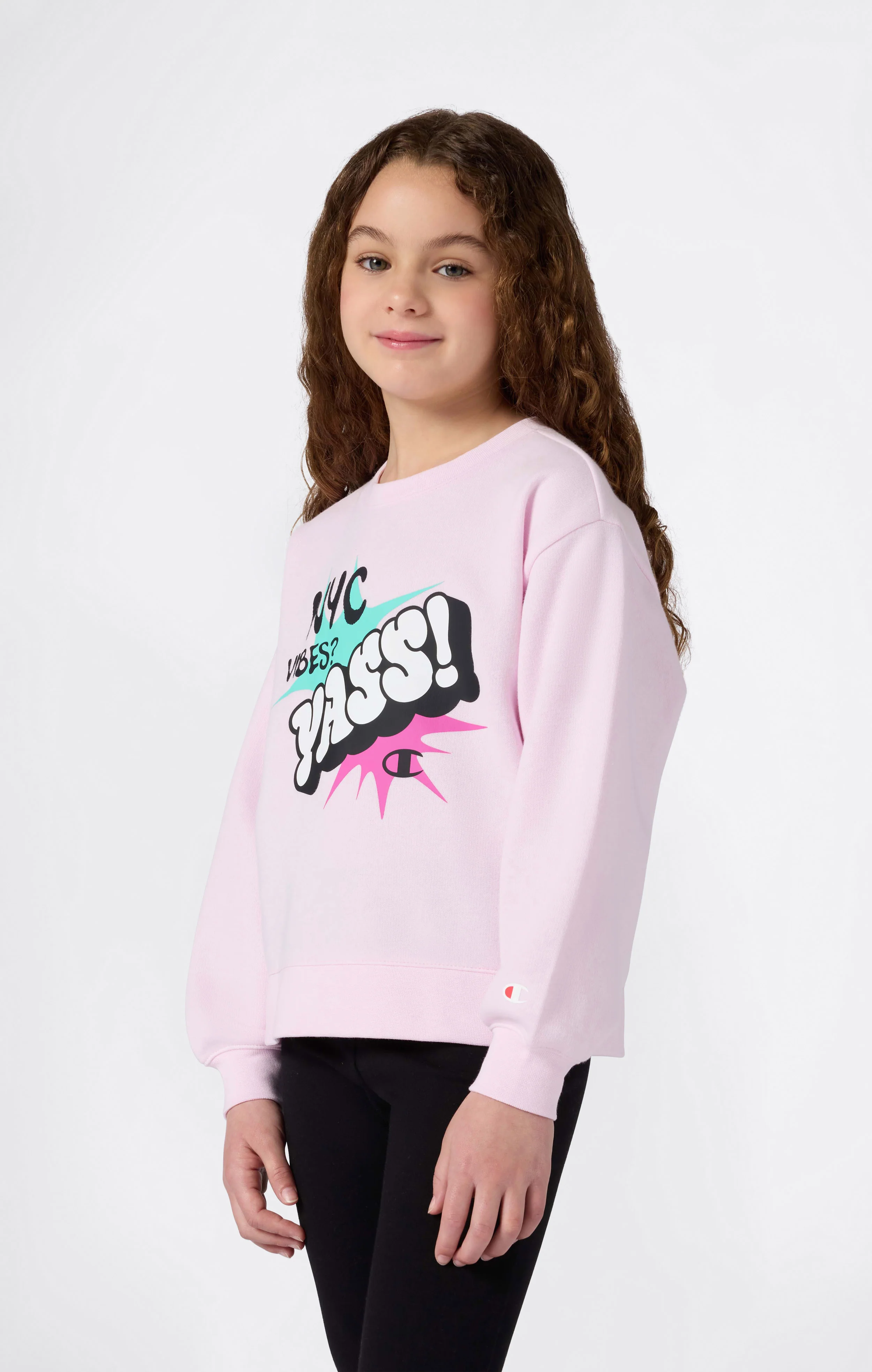 Girls' Fleece Sweatsuit with Graphic - Image 2