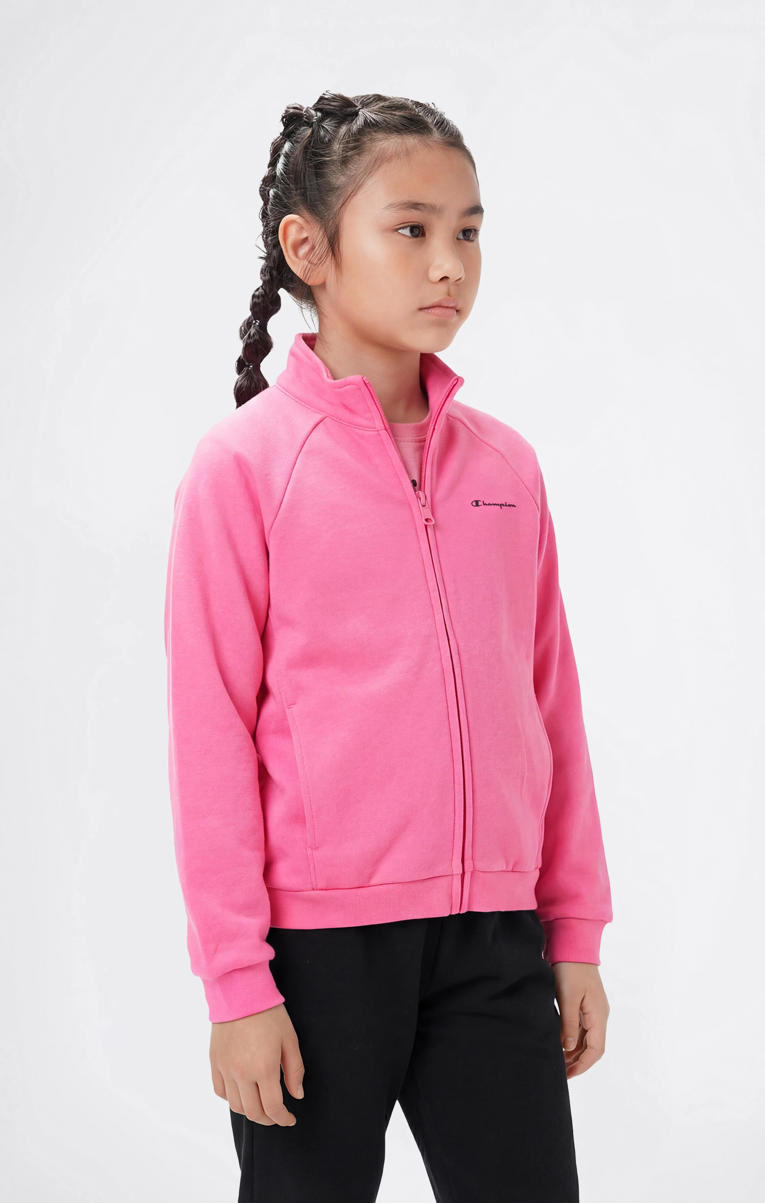 Girls’ Full Zip Sweatshirt and Pants Tracksuit - Image 2