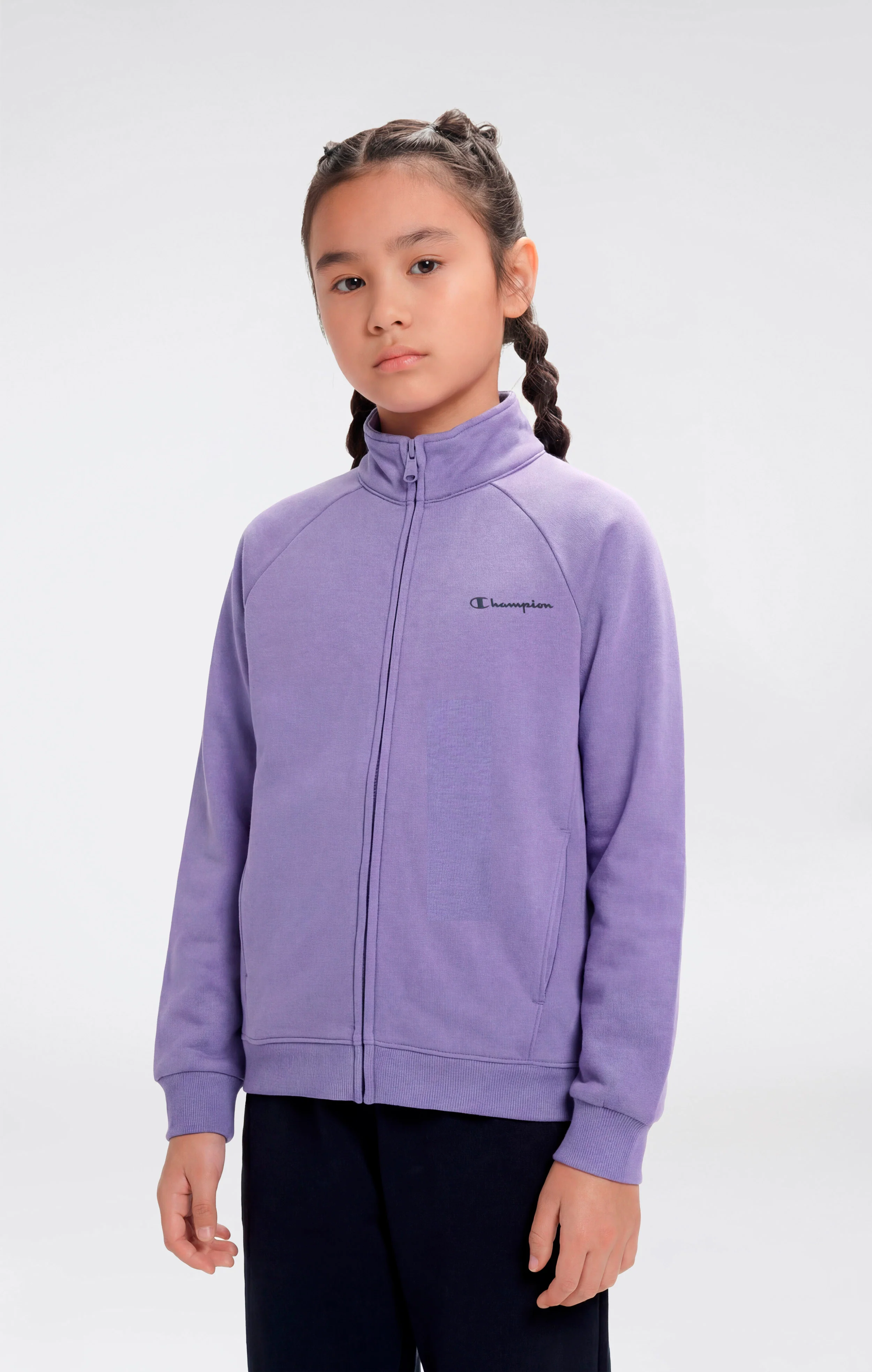 Girls’ Full Zip Sweatshirt and Pants Tracksuit - Image 2